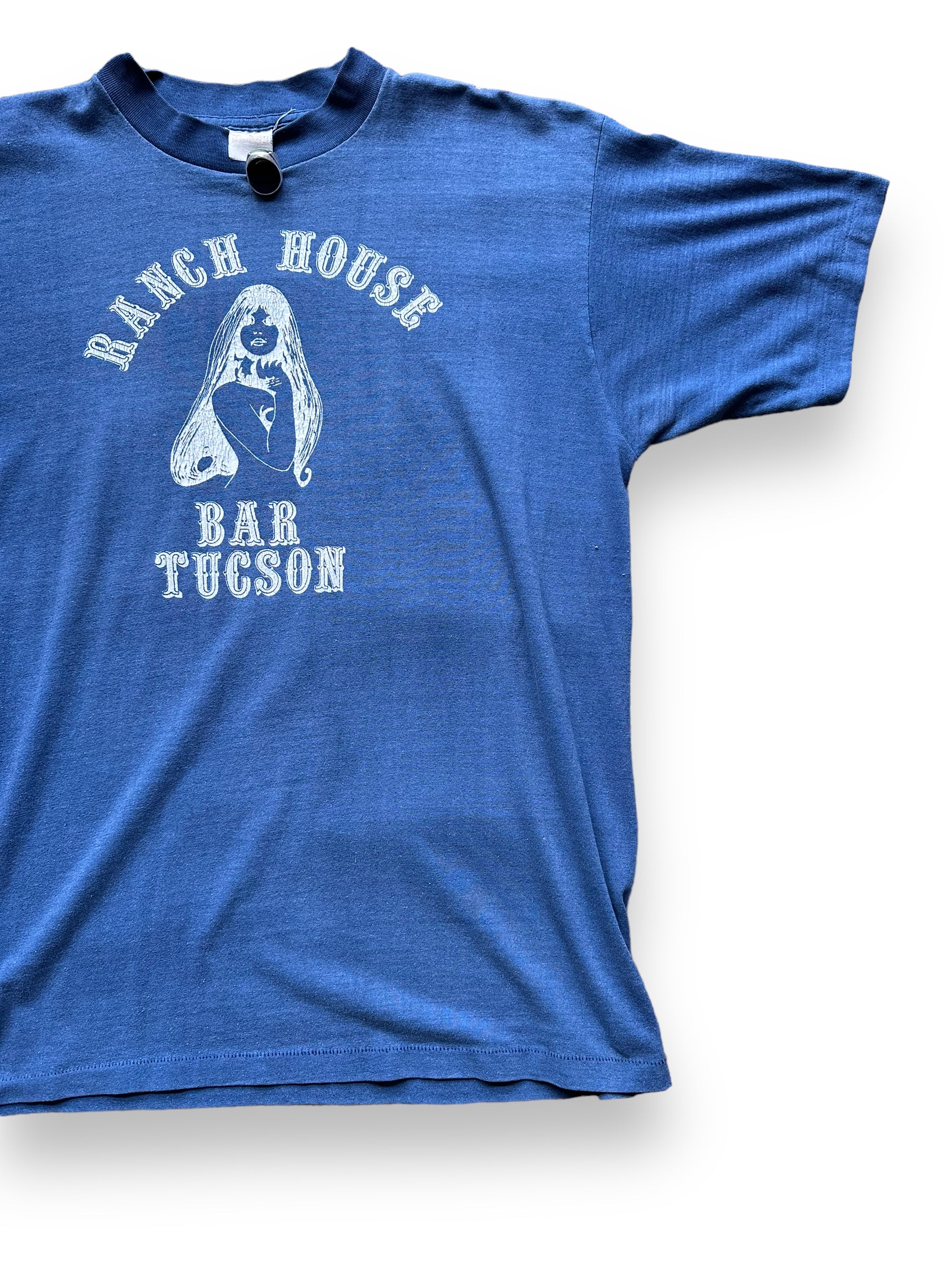 Front Left View of Vintage Ranch House Bar Tucson Tee SZ L | Vintage Nudie Bar T-Shirts Seattle | Barn Owl Vintage Tees Seattle
