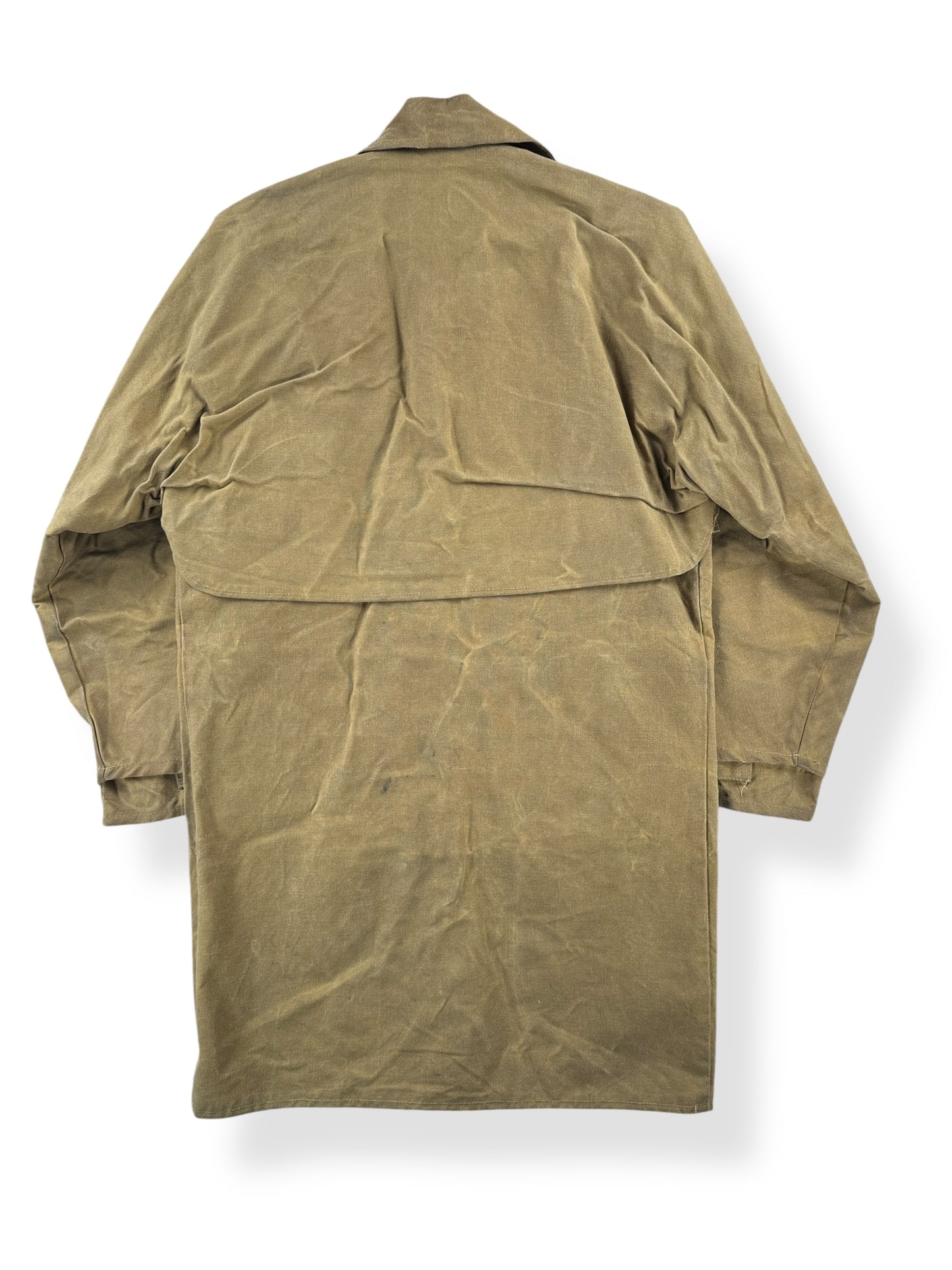 Back of Vintage Filson Style 68 Tin Cloth Jacket SZ S
