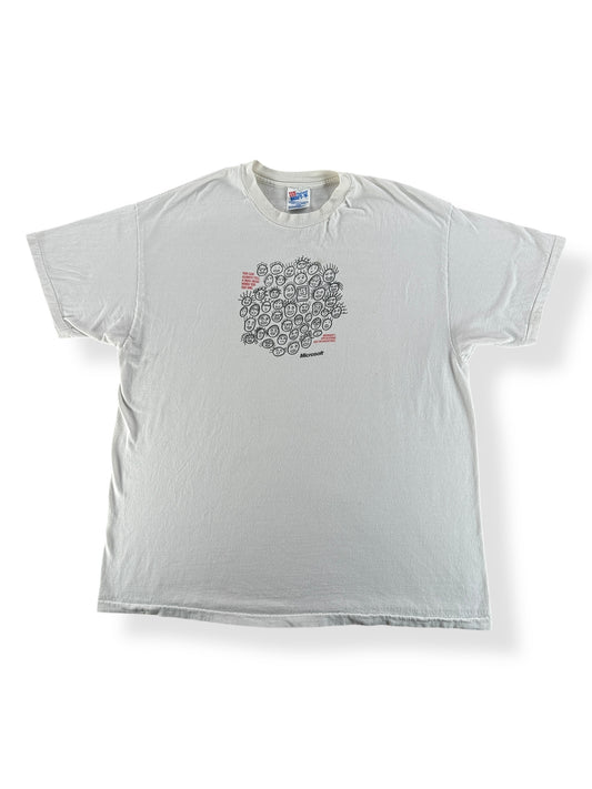 Front of Vintage Microsoft Mac-Head Smack Talk Tee SZ XL