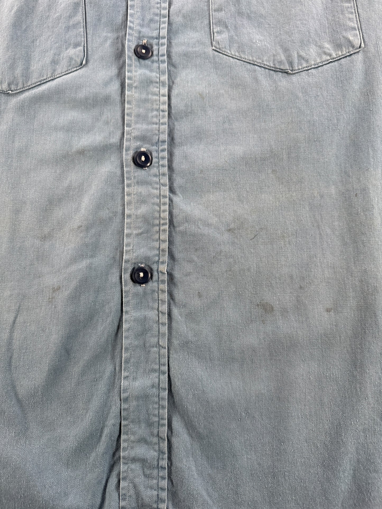 Stains on Vintage 40s Super Pioneer Work Shirt SZ XL