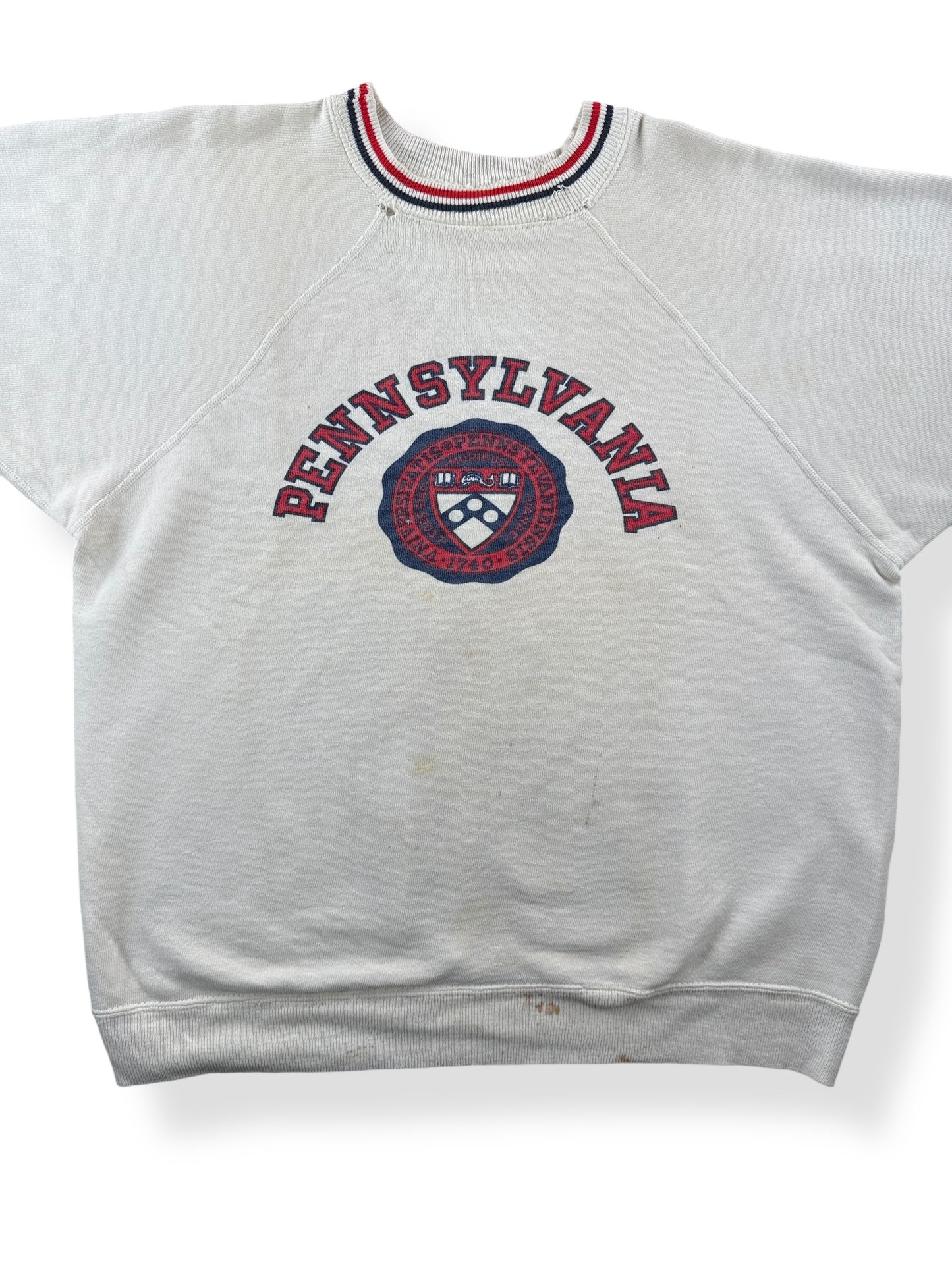 Front Close Up of Vintage 60s Pennsylvania Shortsleeve Sweatshirt