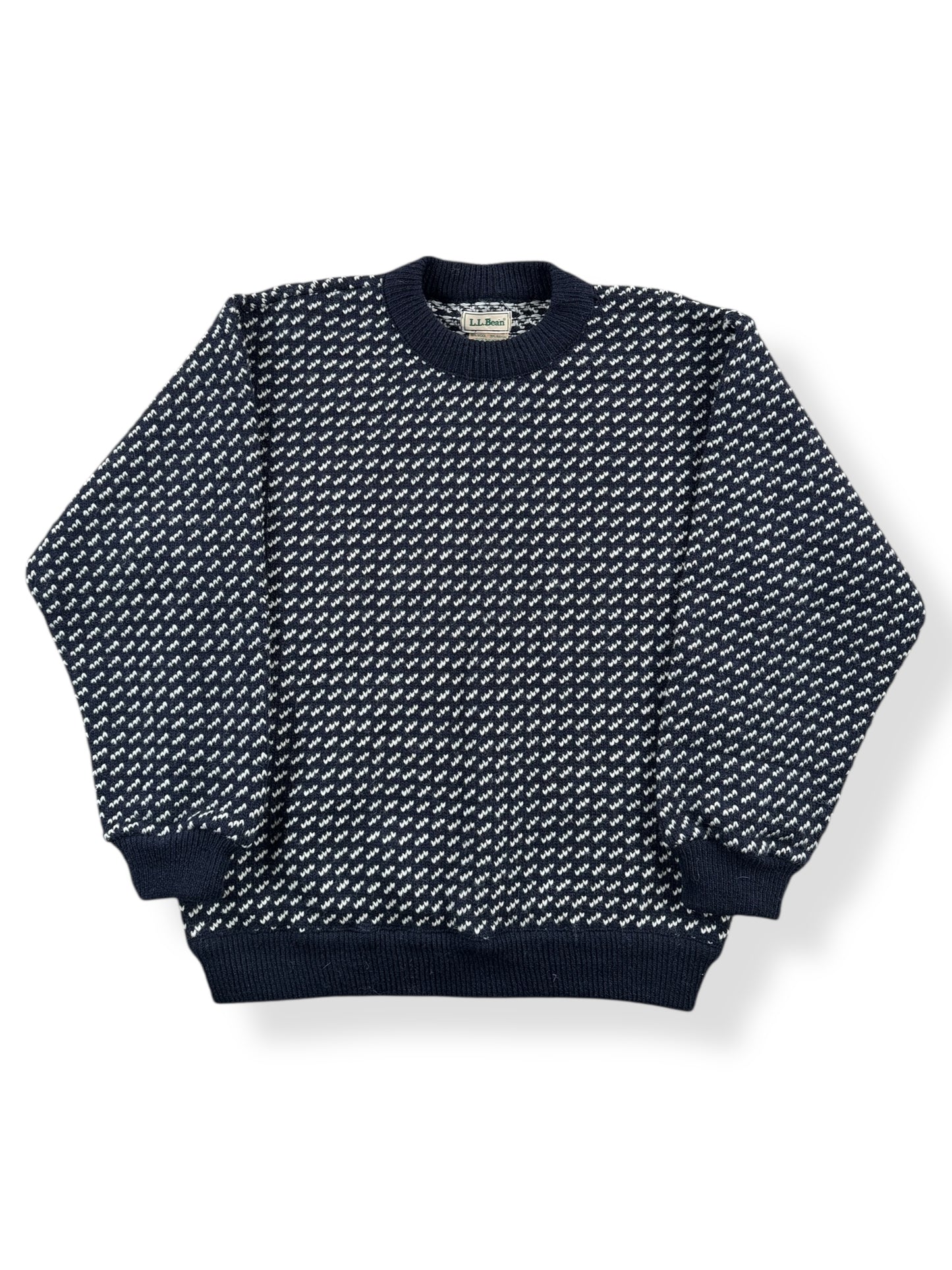 Front of Vintage L.L. Bean Norwegian Birdseye Sweater SZ L