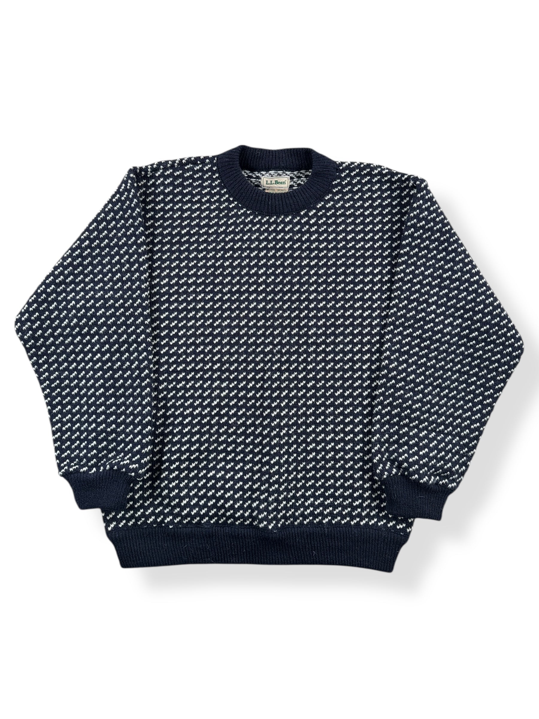 Front of Vintage L.L. Bean Norwegian Birdseye Sweater SZ L