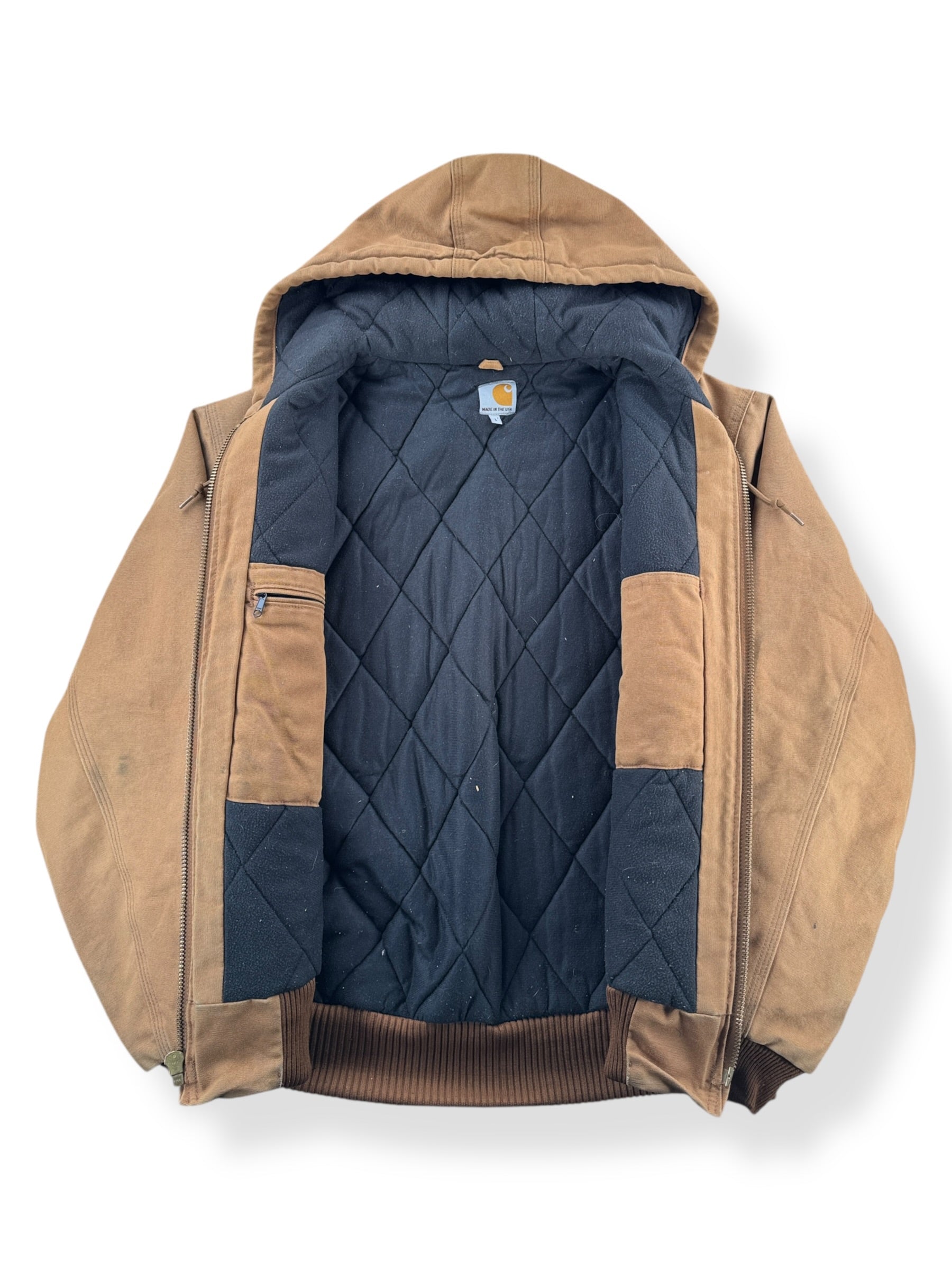 Inside of Vintage Carhartt Hooded Jacket SZ L