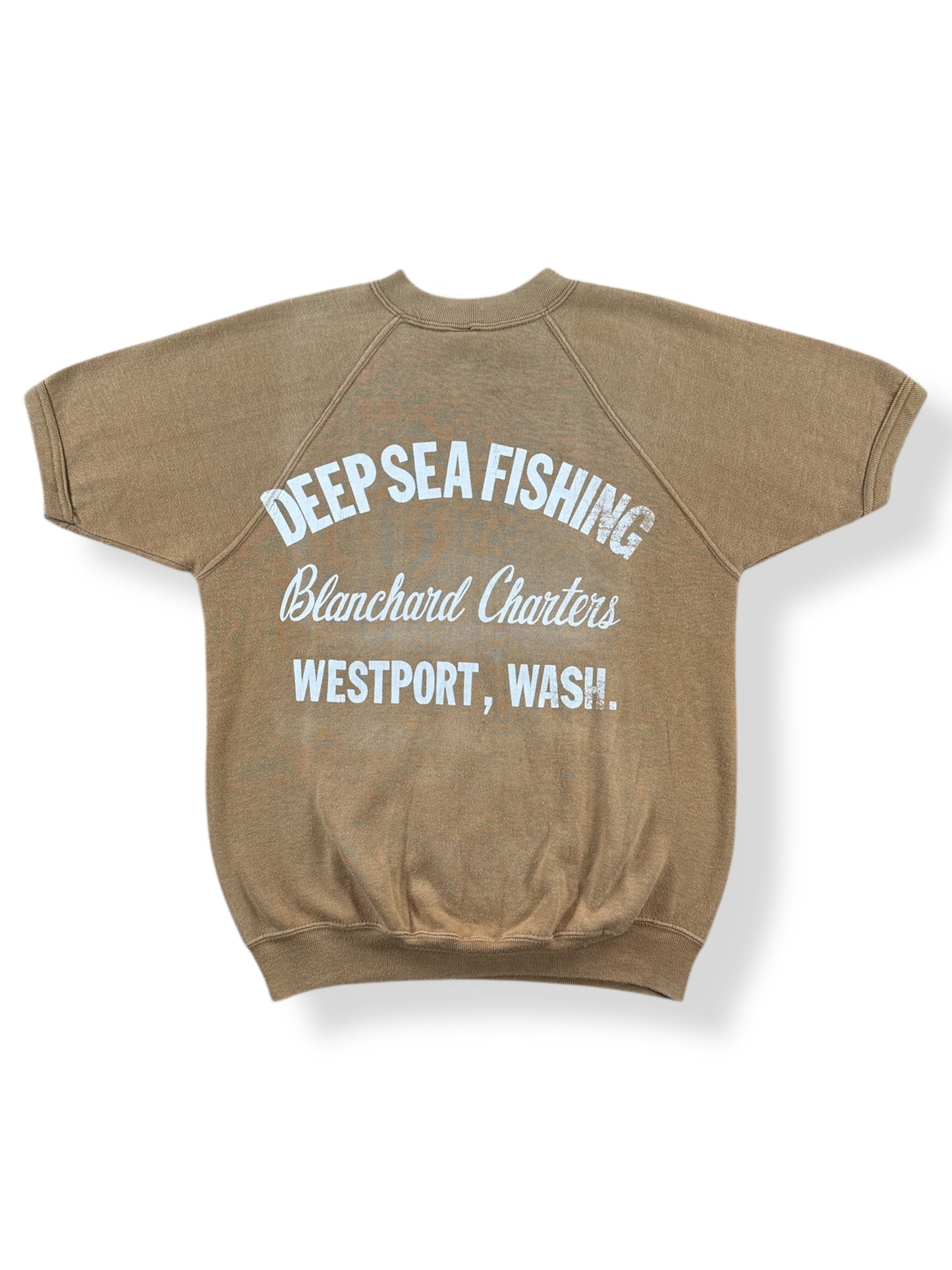 Back of Vintage 70s Deep Sea Fishing Short Sleeve Crewneck SZ S