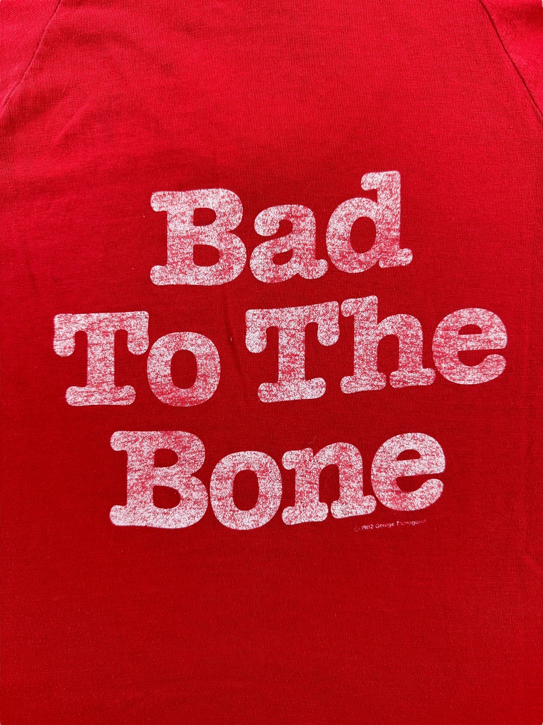 Back Graphic of Vintage George Thorogood Bad to the Bone Tee SZ S