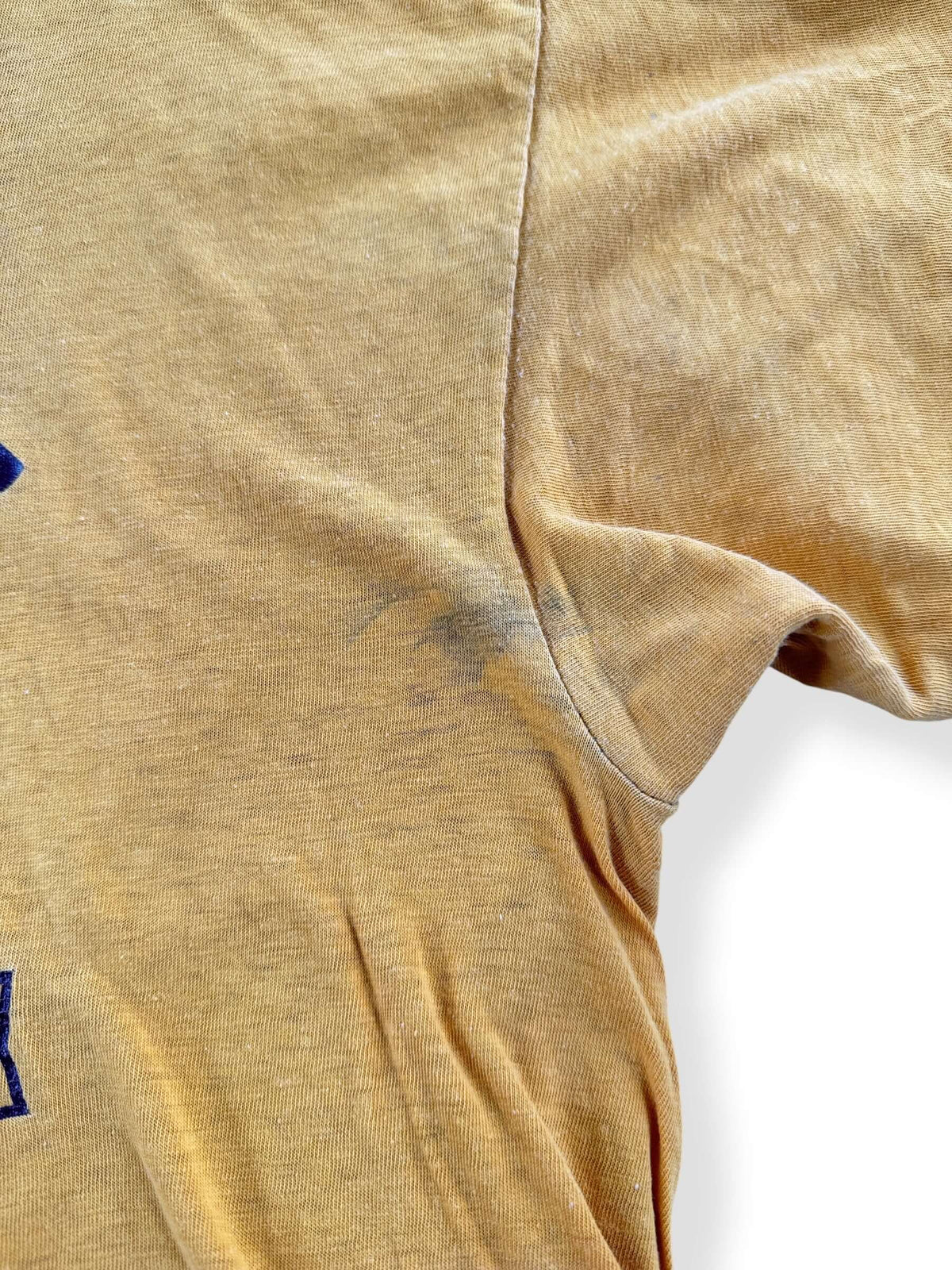 Faint marks on reverse of Vintage Champion Blue Bar CMA Reversible Tee SZ L