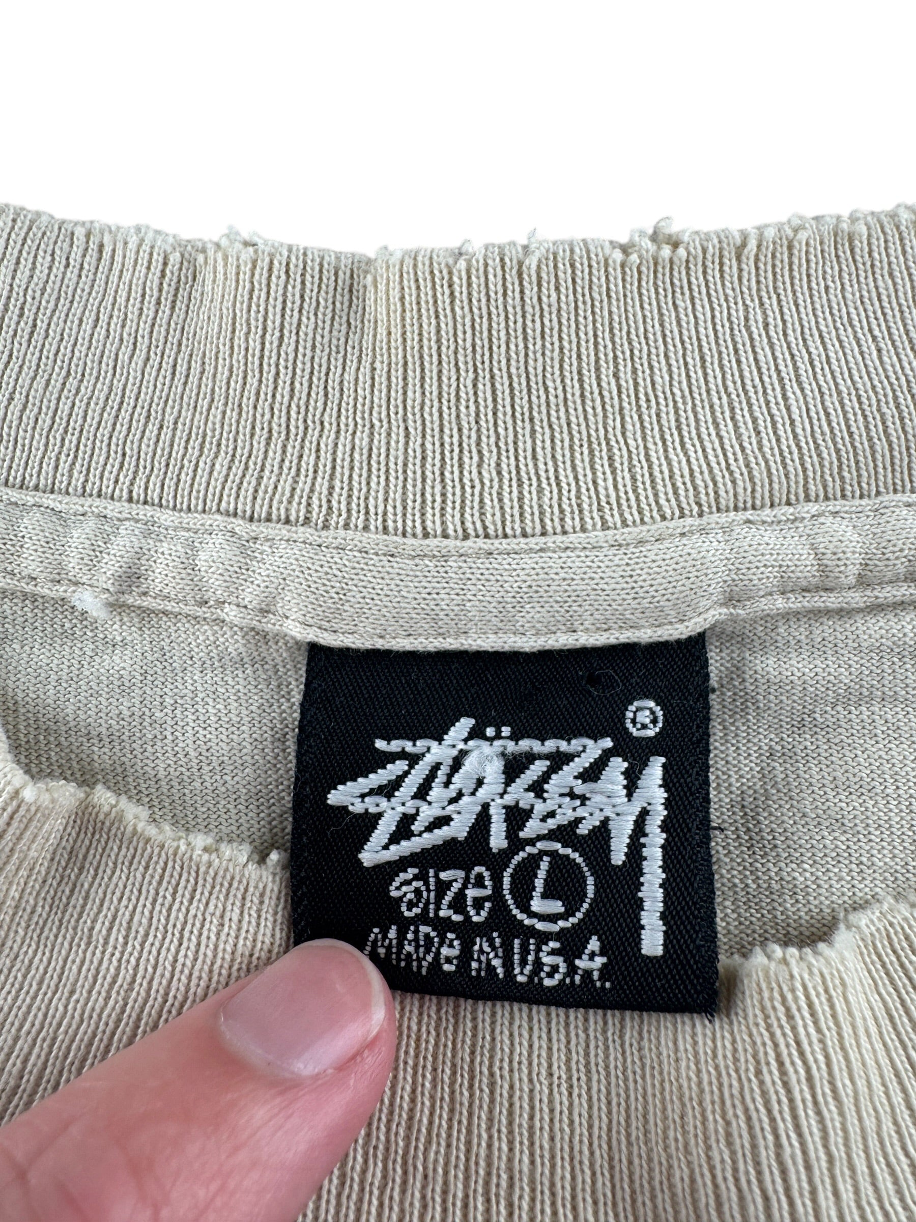 Tag on Vintage Stussy All Stars Tee SZ L