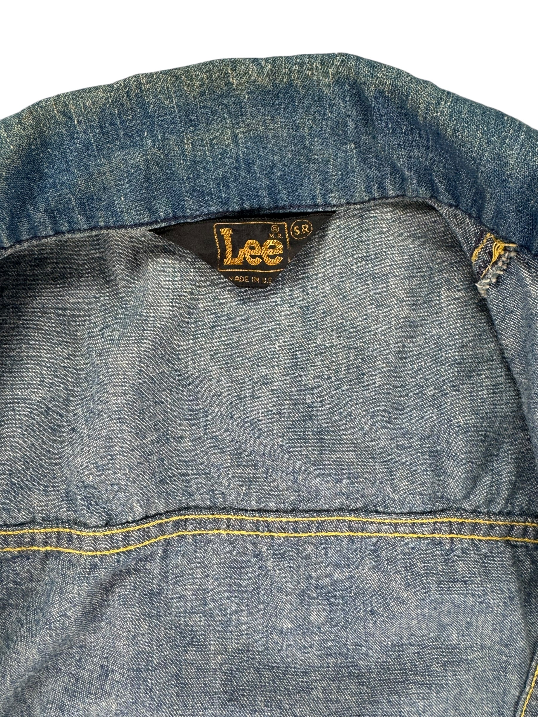 Lee tag 1970s Lee Short Sleeve Denim Ladies Jacket M