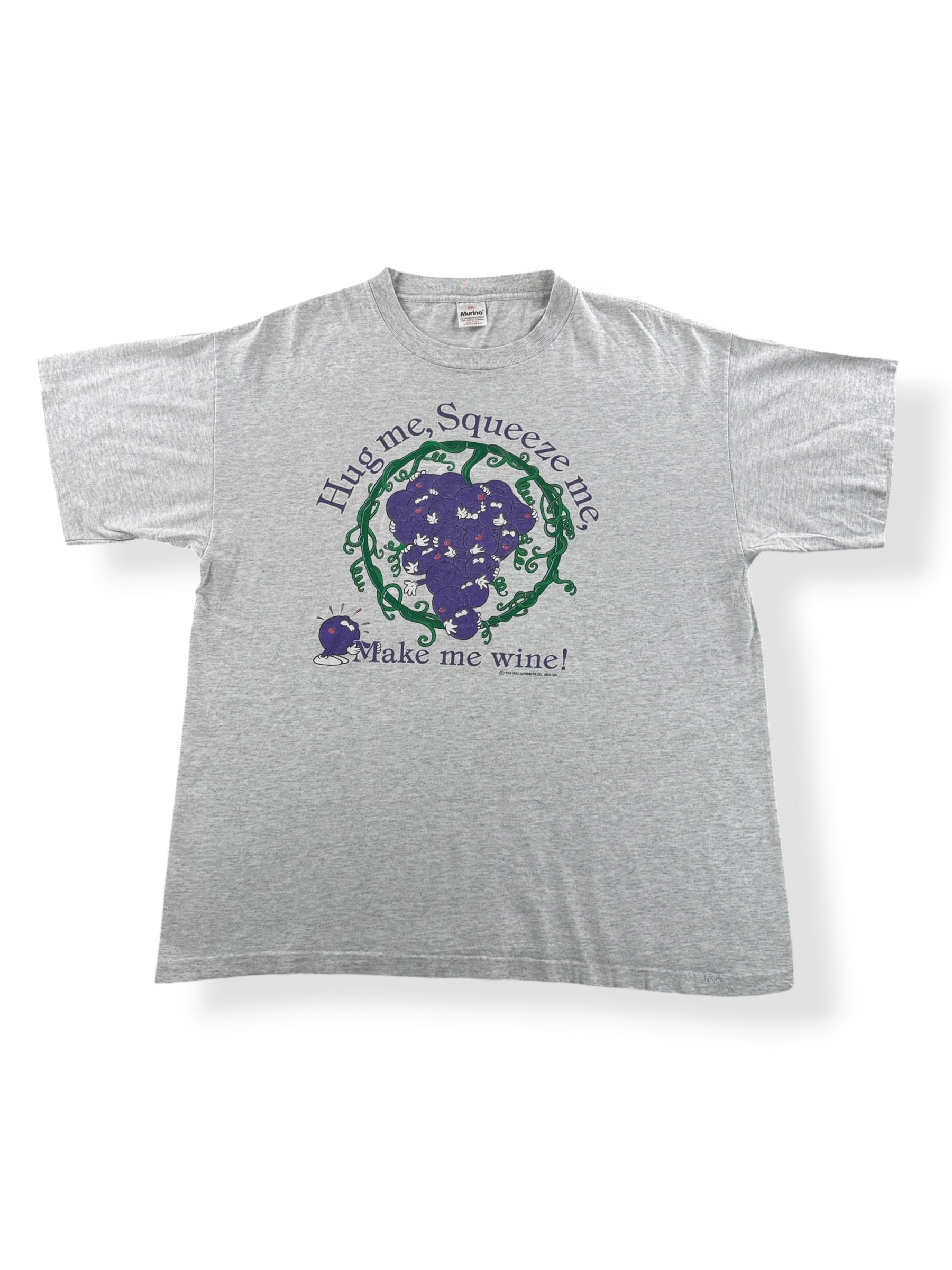 Front of Vintage Make Me Wine Port Townsend Tee SZ XXL
