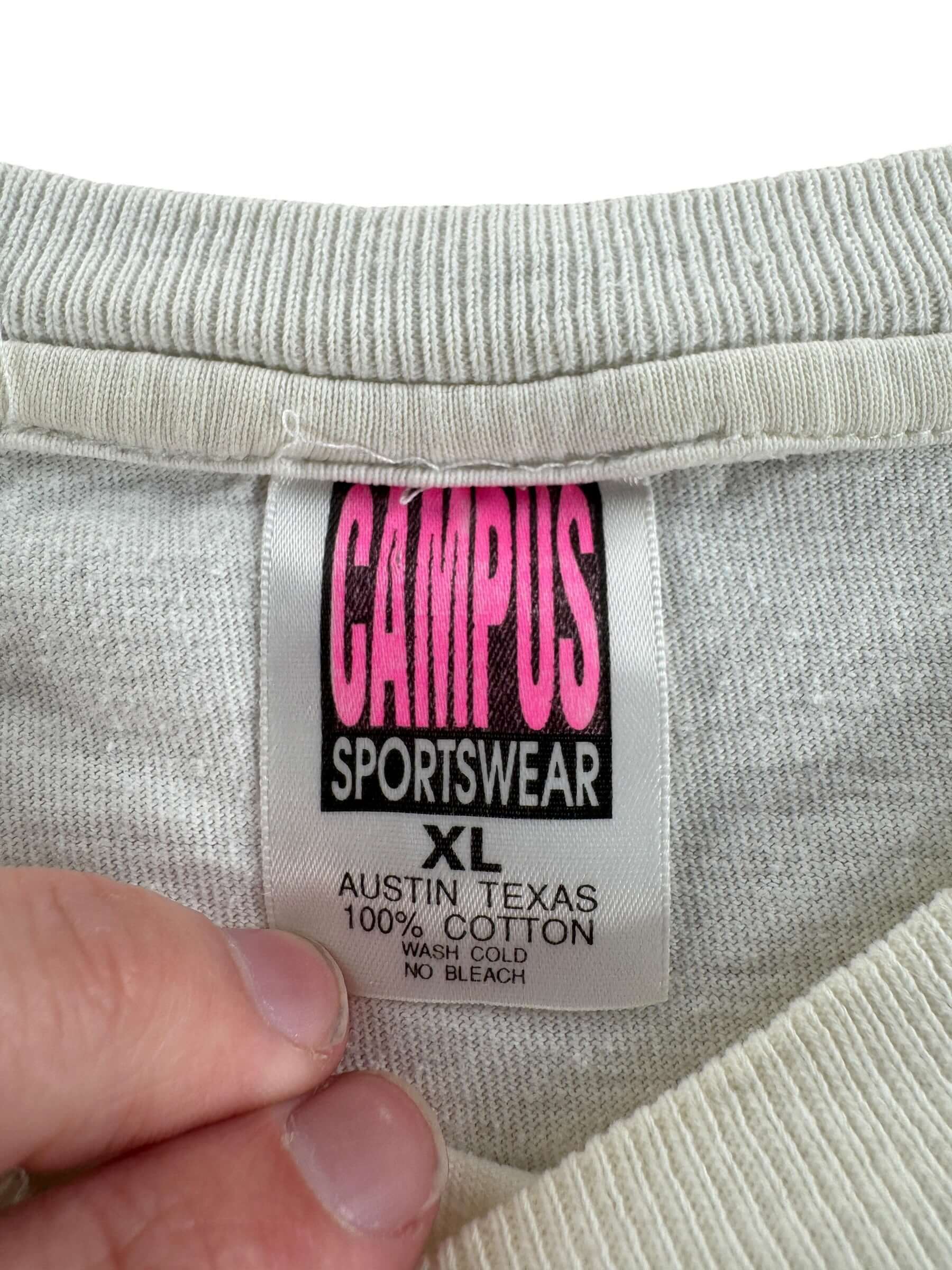 Tag on Vintage Texas Longhorns Tee SZ XL