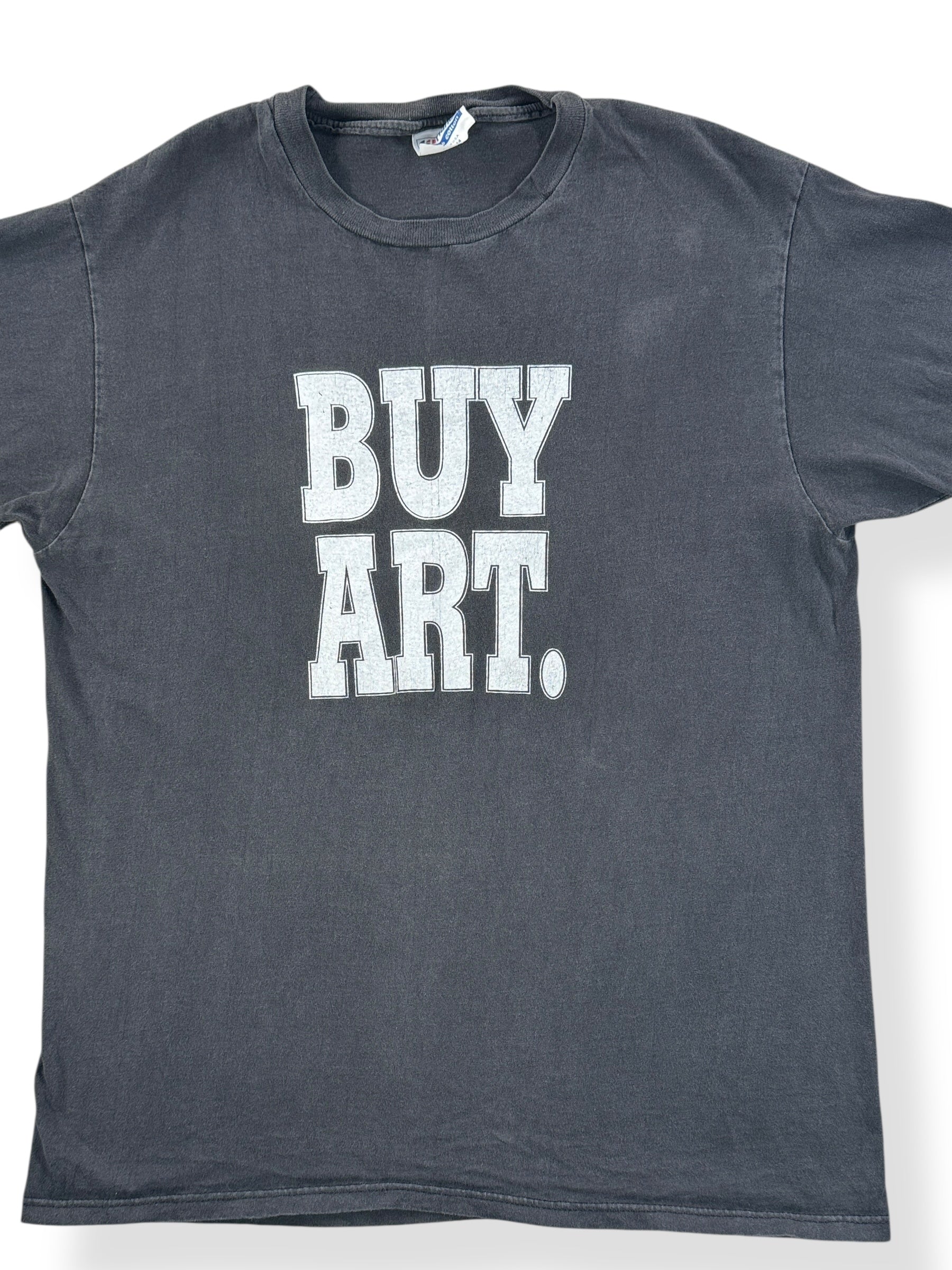 Front Close Up of Vintage Buy Art Tee SZ M