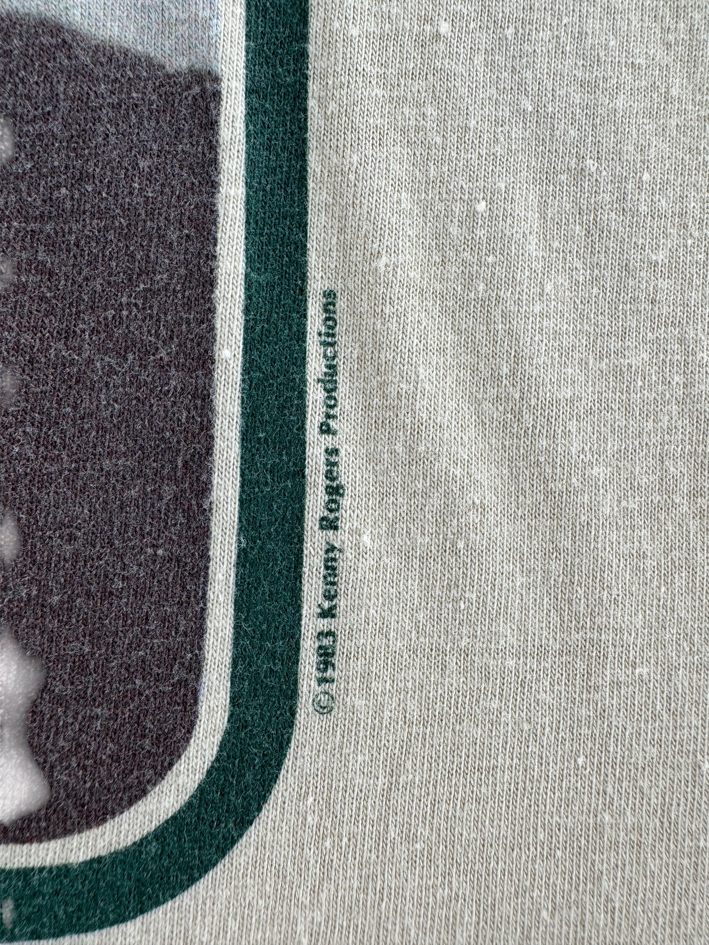 Copyright date on Vintage Kenny Rodgers Tee SZ M (Fits S)