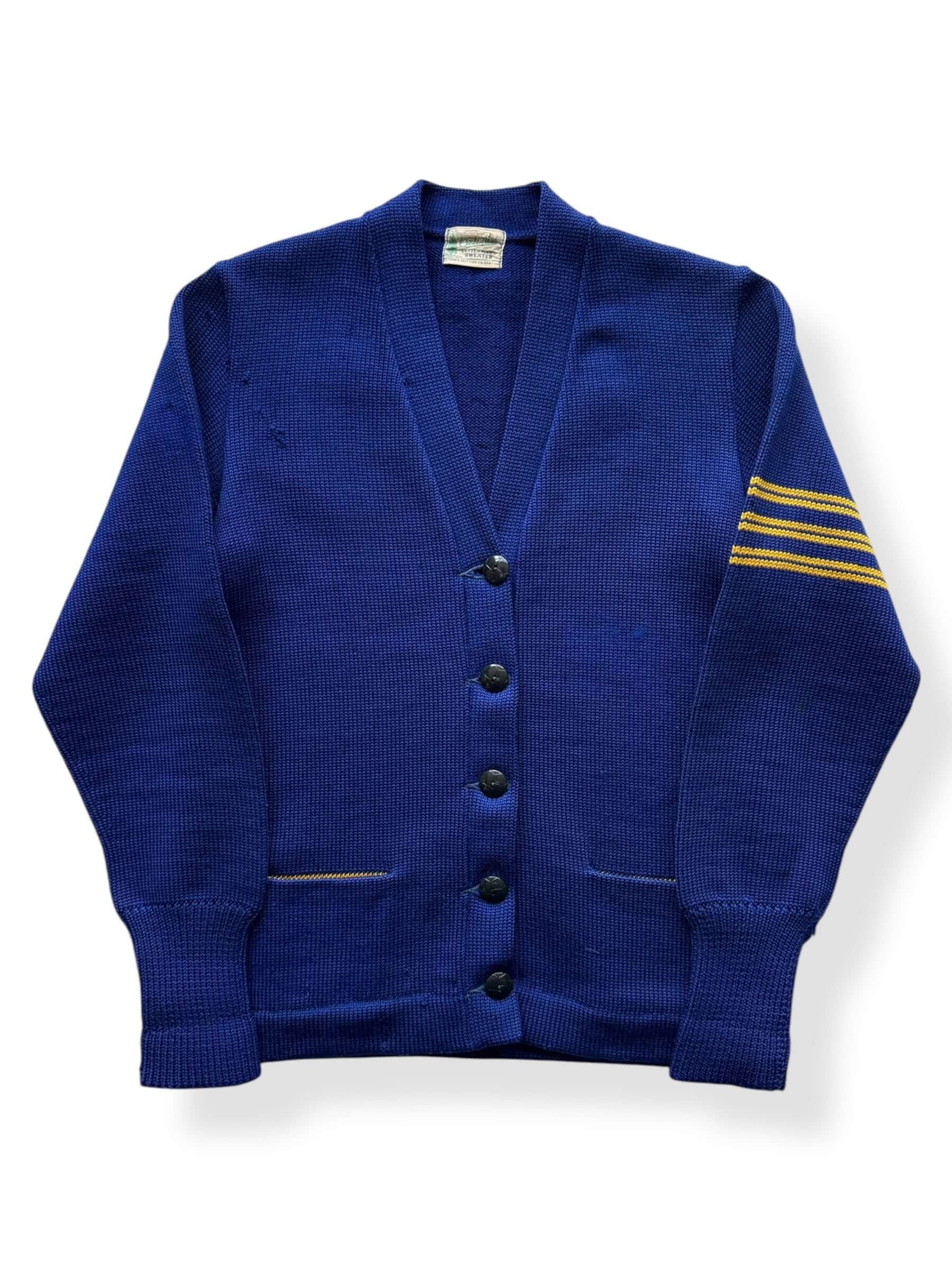 Front of 1940s Era Octonek Varsity Sweater SZ M