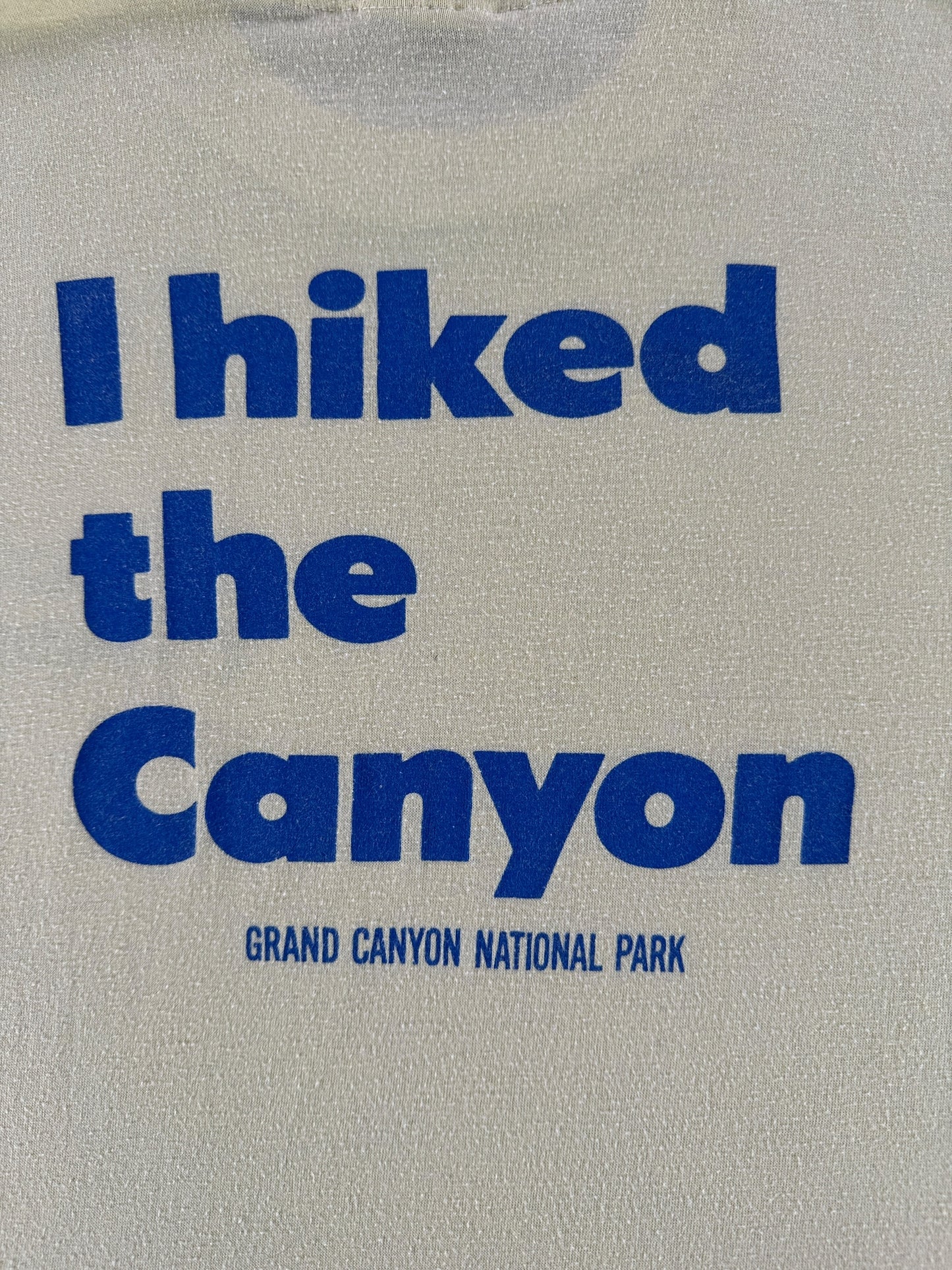 Back Graphic of Vintage I Hiked The Grand Canyon Tee SZ S