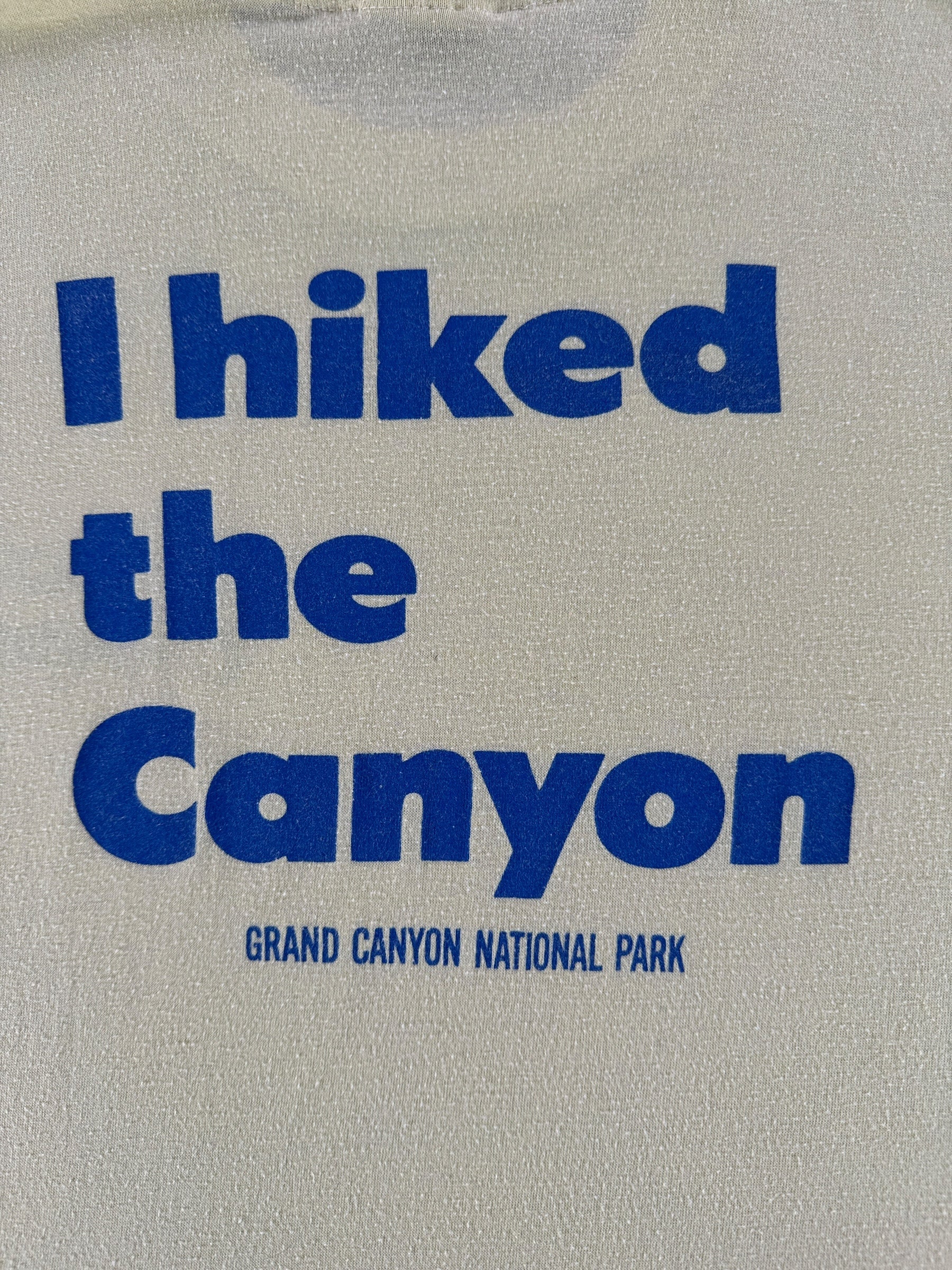 Back Graphic of Vintage I Hiked The Grand Canyon Tee SZ S