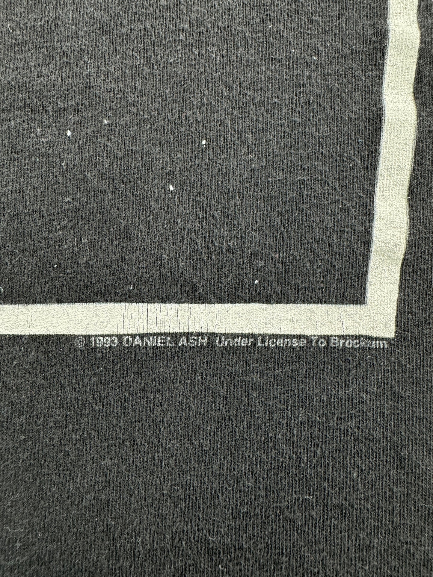 Trademark on Vintage Daniel Ash Here She Comes Brockum Tour Tee SZ XL