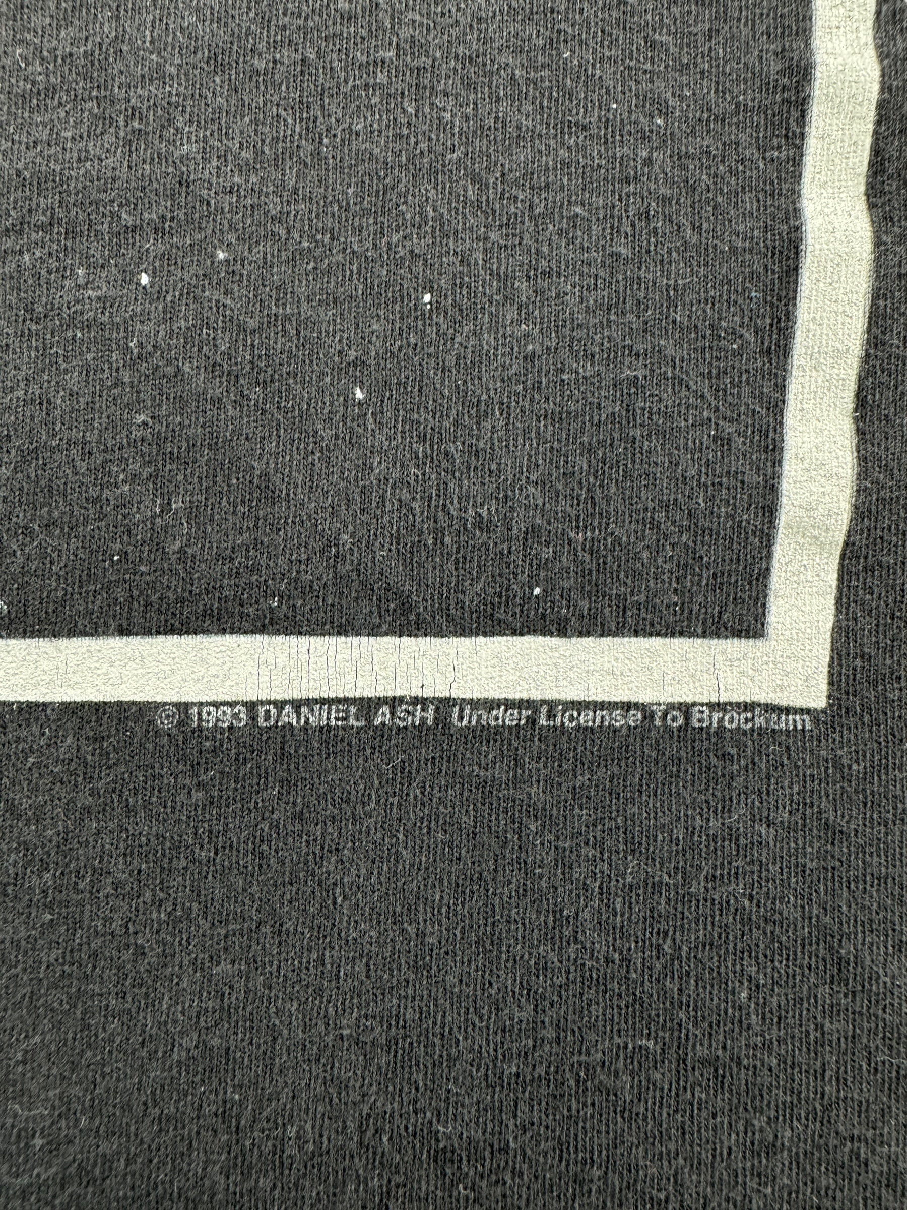 Trademark on Vintage Daniel Ash Here She Comes Brockum Tour Tee SZ XL