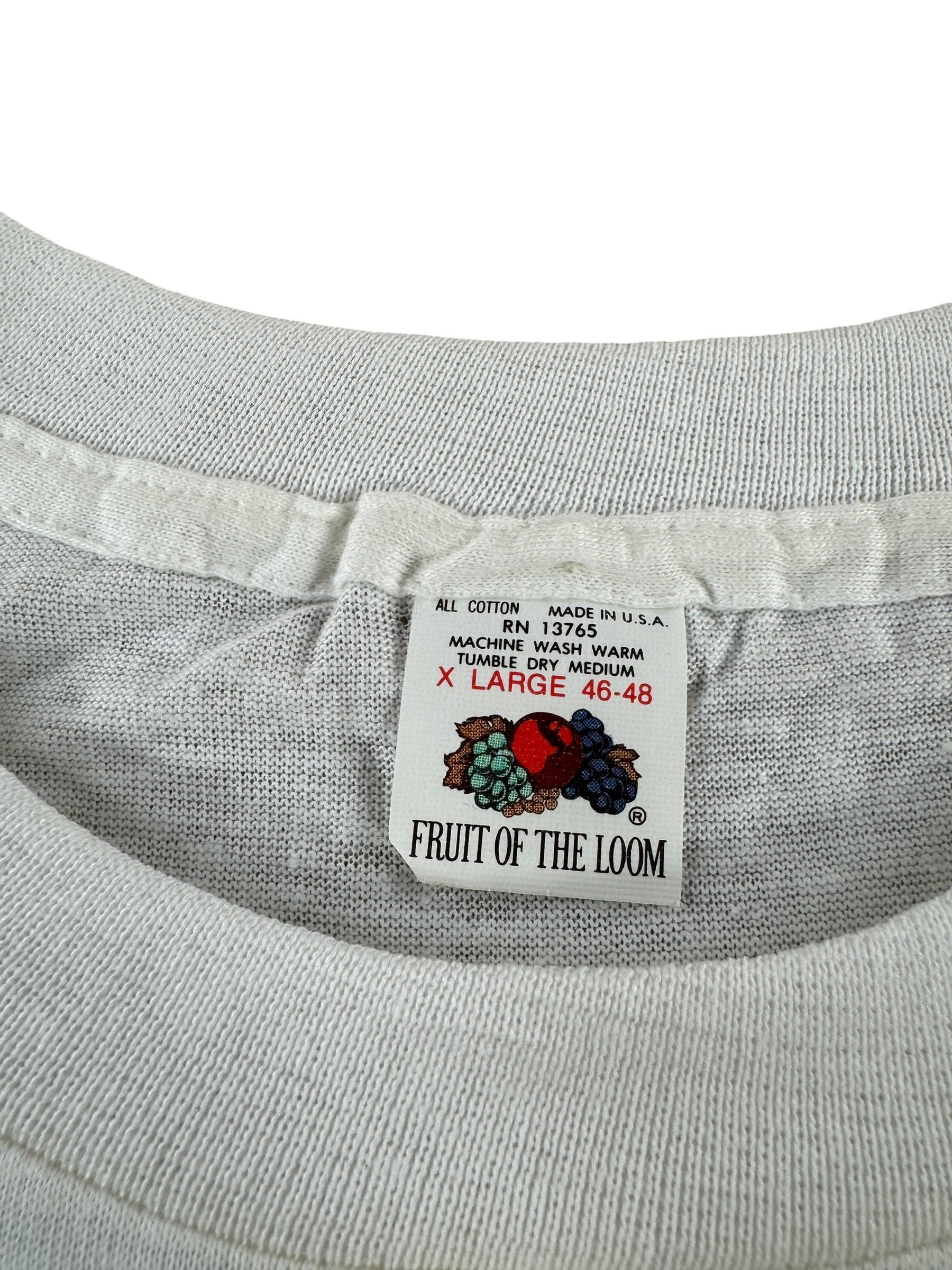Tag on Vintage FOTL Blank White Tee SZ XL (Fits M)