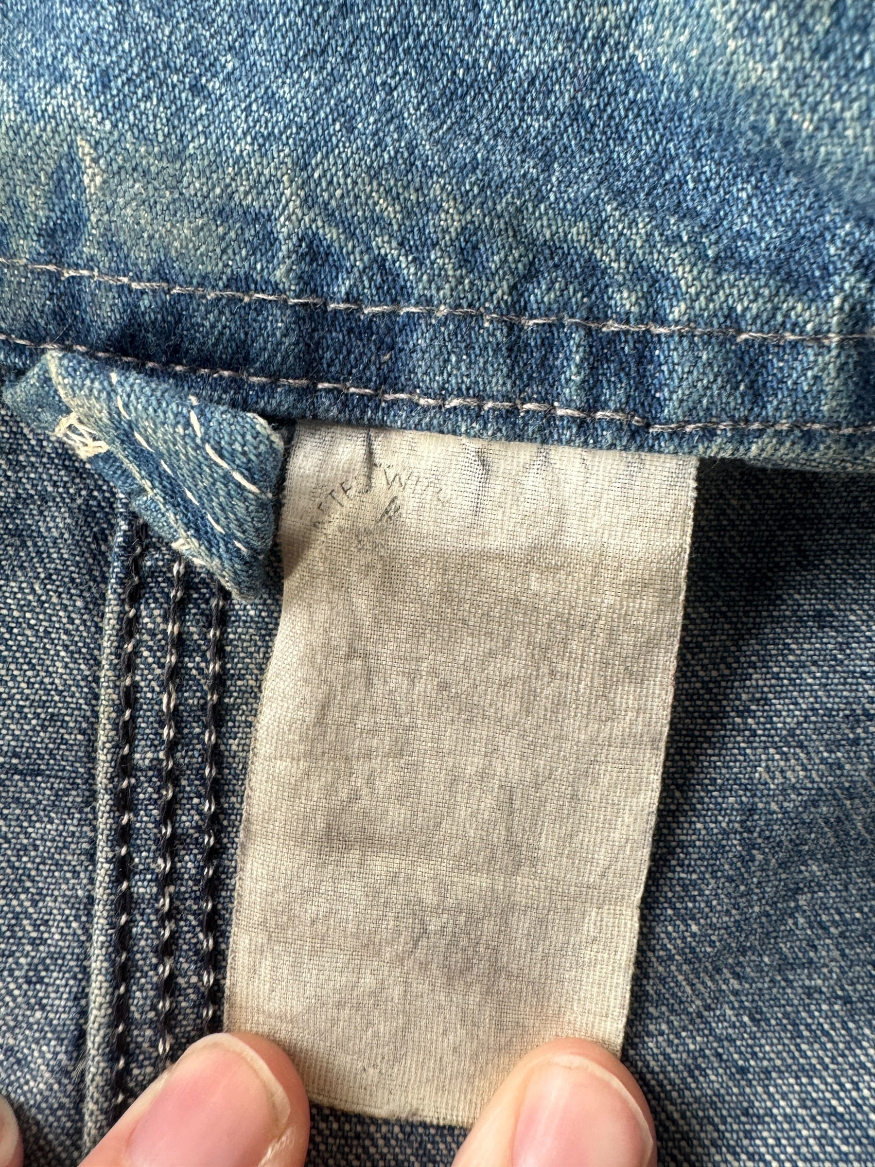 Tag on Vintage MIUSA Carhartt Denim Chore Coat SZ XXL