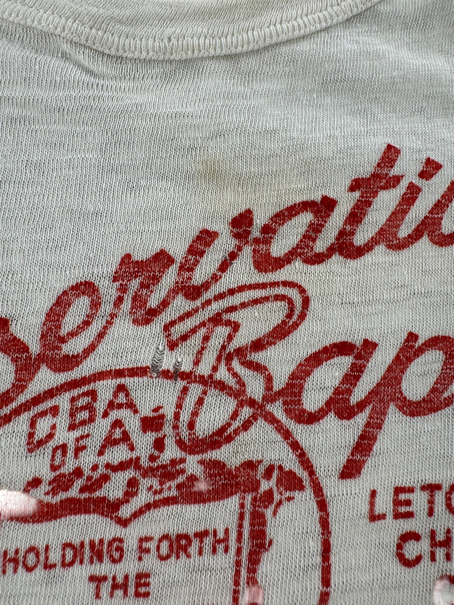 Vintage 50s Conservative Baptist Camp Tee SZ S