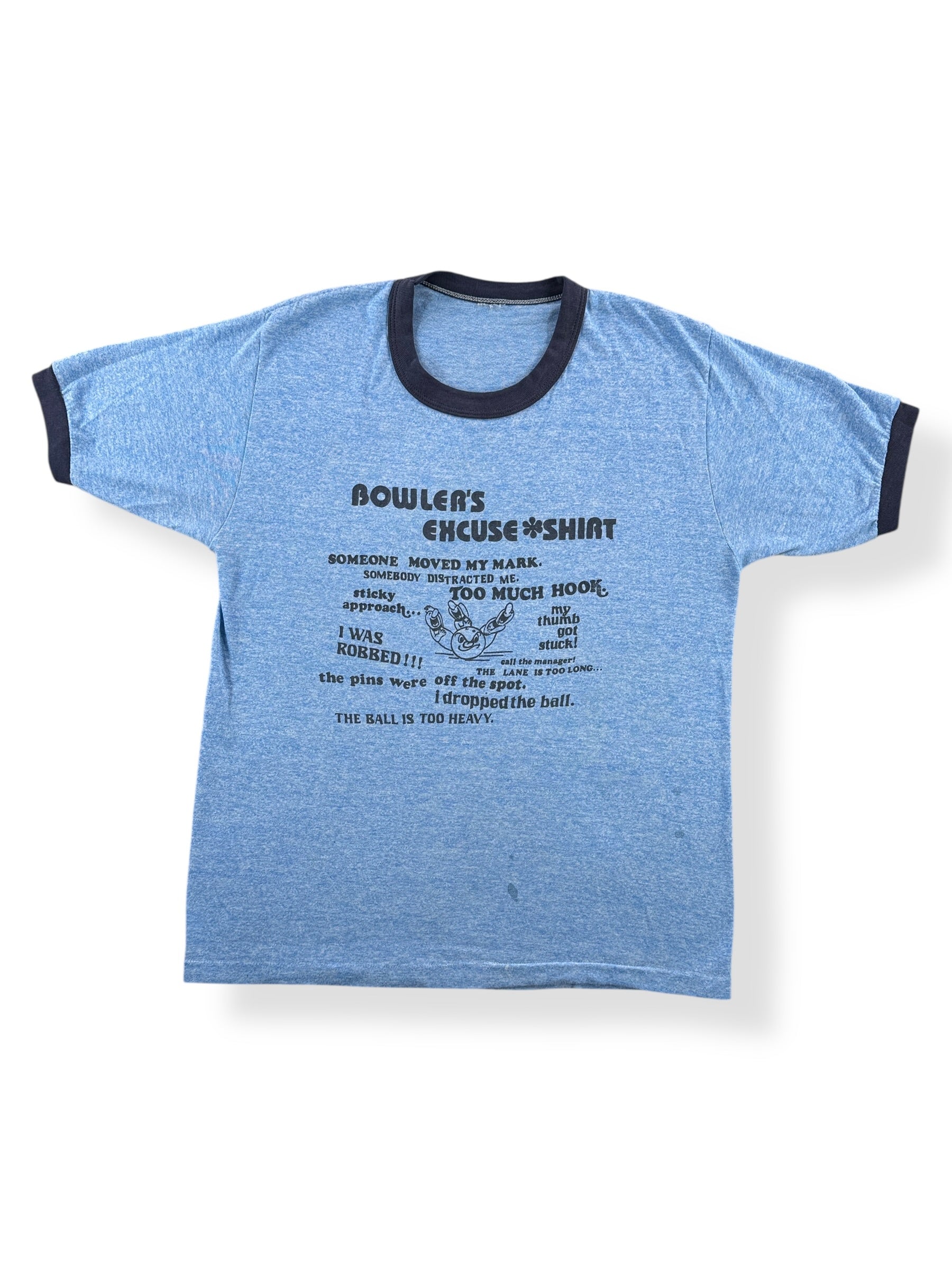 Front of Vintage Bowler's Excuse Tee SZ M