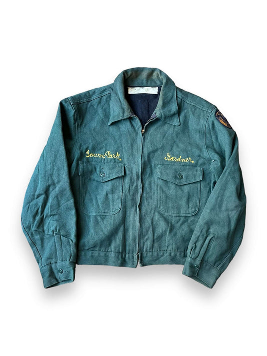 front of Vintage Hempstead Town Park Lined Work Jacket SZ 40