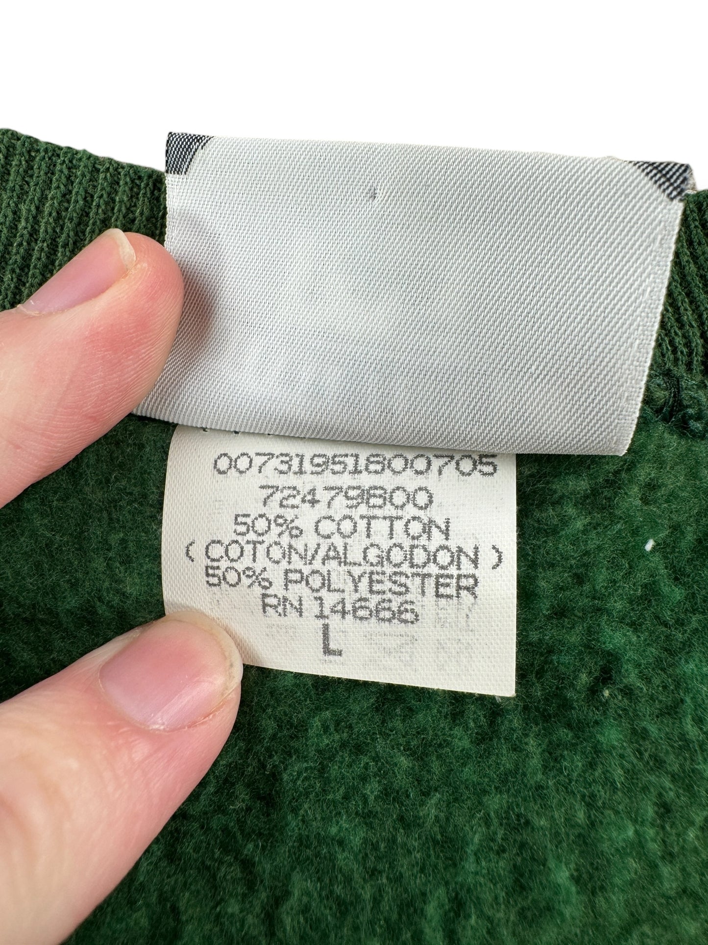 Tag on Vintage Green Bay Packers Crewneck SZ L