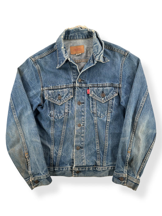 Front of Vintage Dark Levis Type 3 Jacket SZ 40