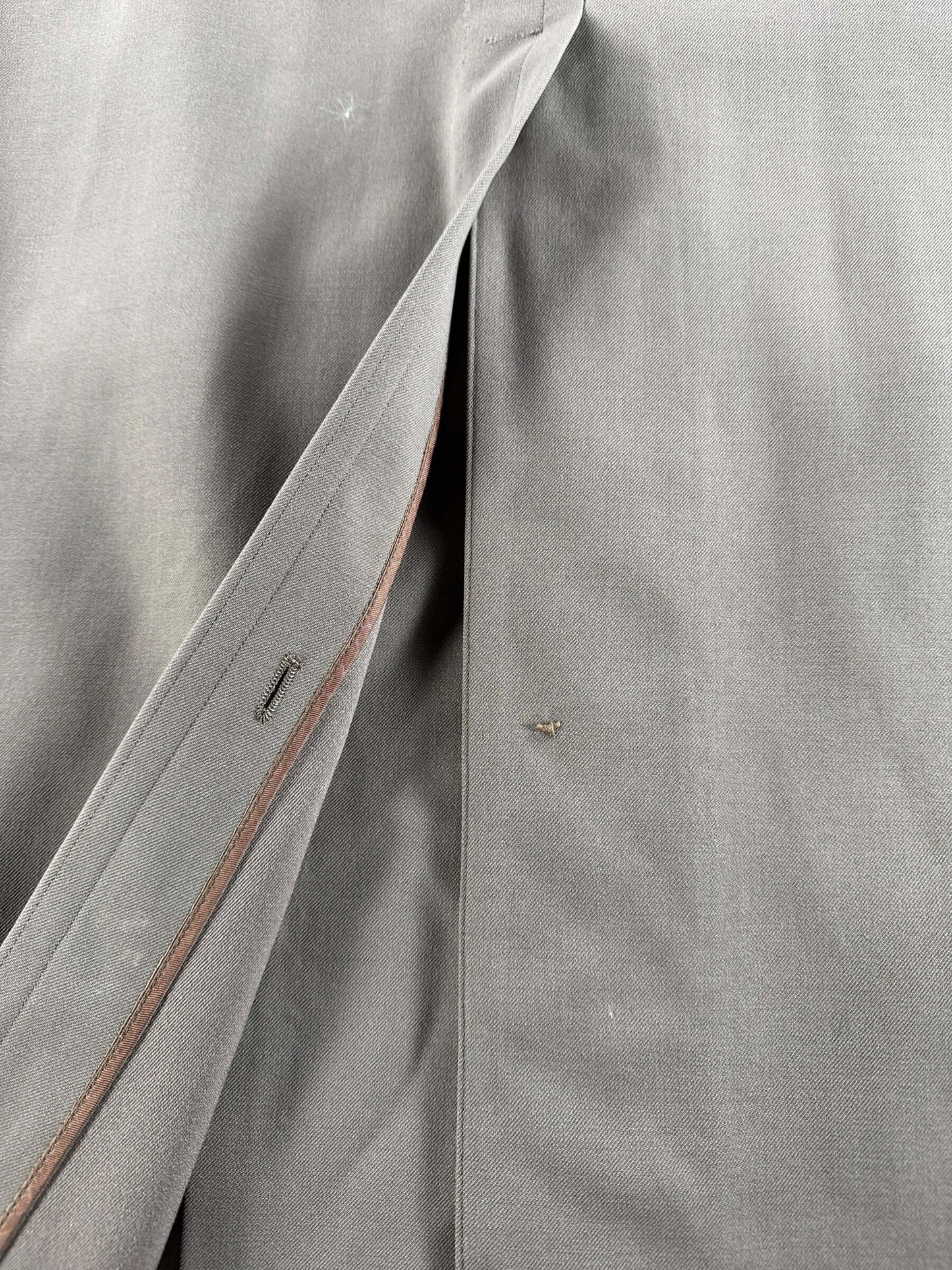Missing Button on Vintage Lord Ramsay Gabardine Trench Coat SZ XL