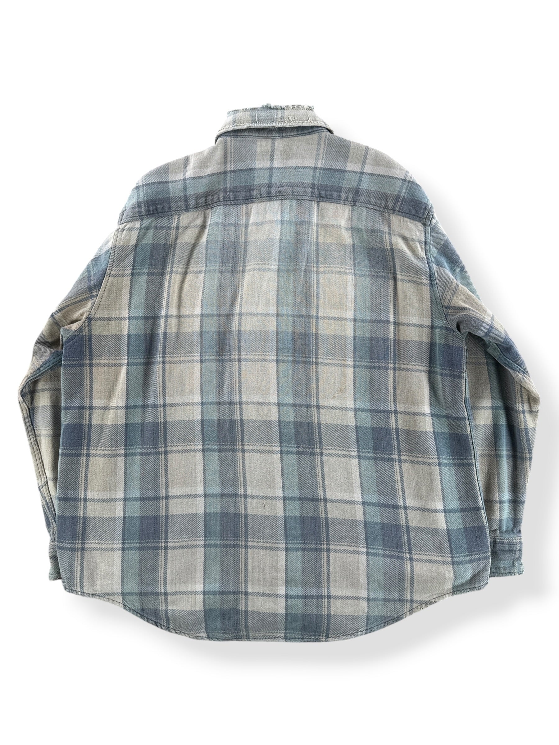 Back of Vintage NW Territory Thrashed Cotton Flannel SZ XL