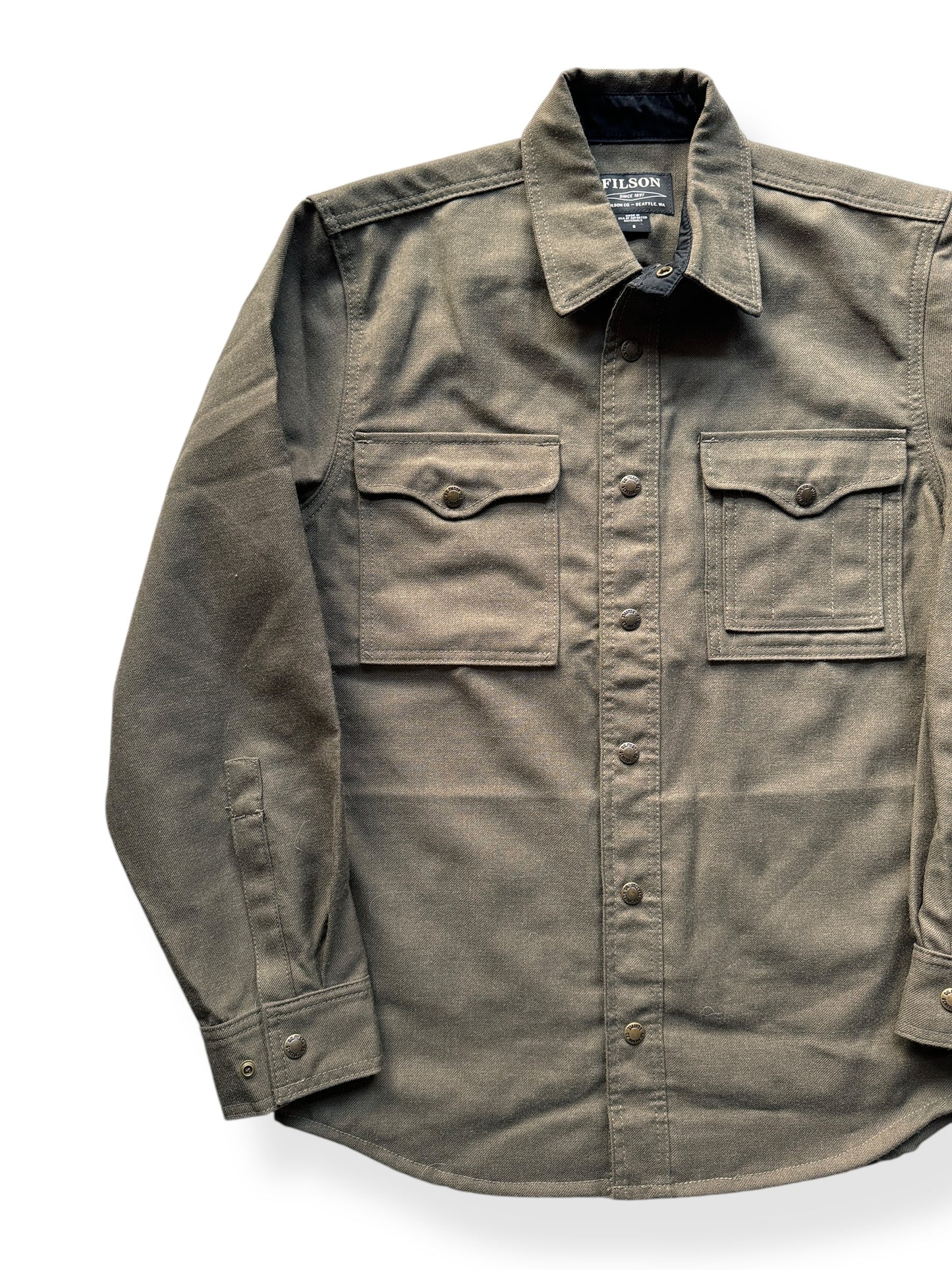 Front Right of Filson Forestry Cloth Jac Shirt SZ S