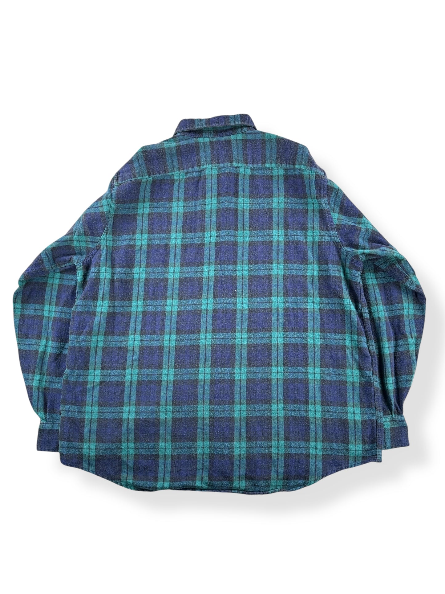 Back of Vintage LL Bean Cotton Flannel SZ XL