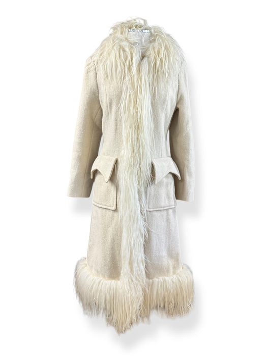 Front of 1970s Solido Icelandic Wool Fur Coat S