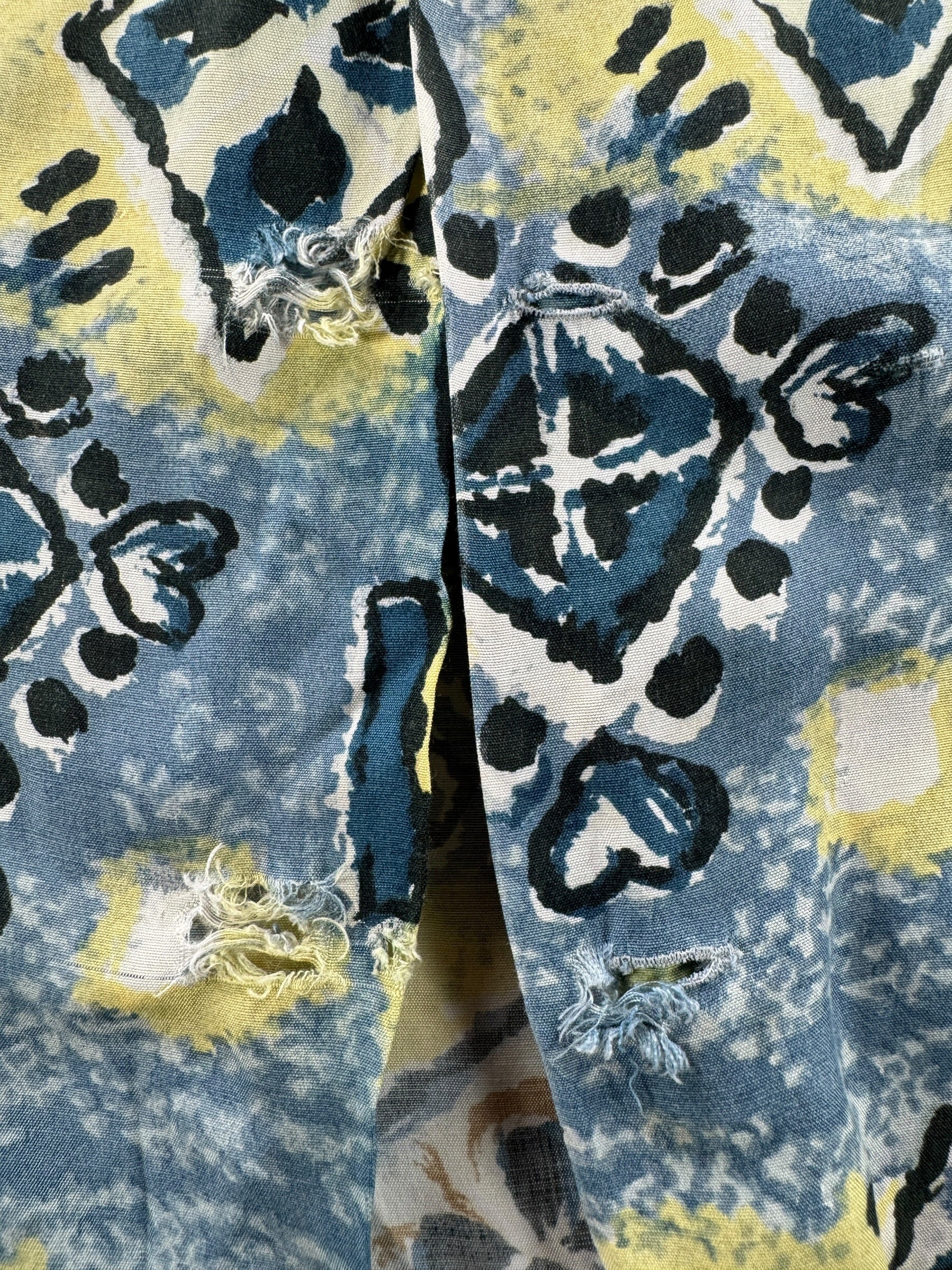 Missing Buttons on Vintage South Pacific Rayon Thrasher Aloha Shirt SZ L
