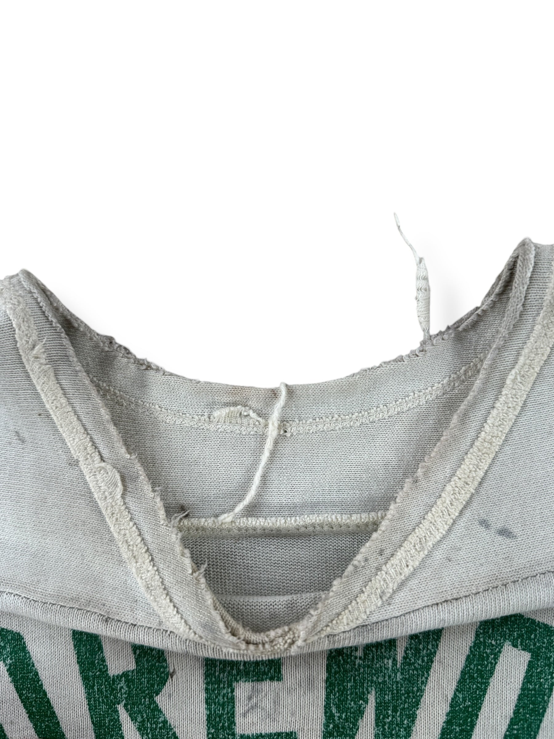 Collar on Vintage Shorewood Football Jersey SZ M