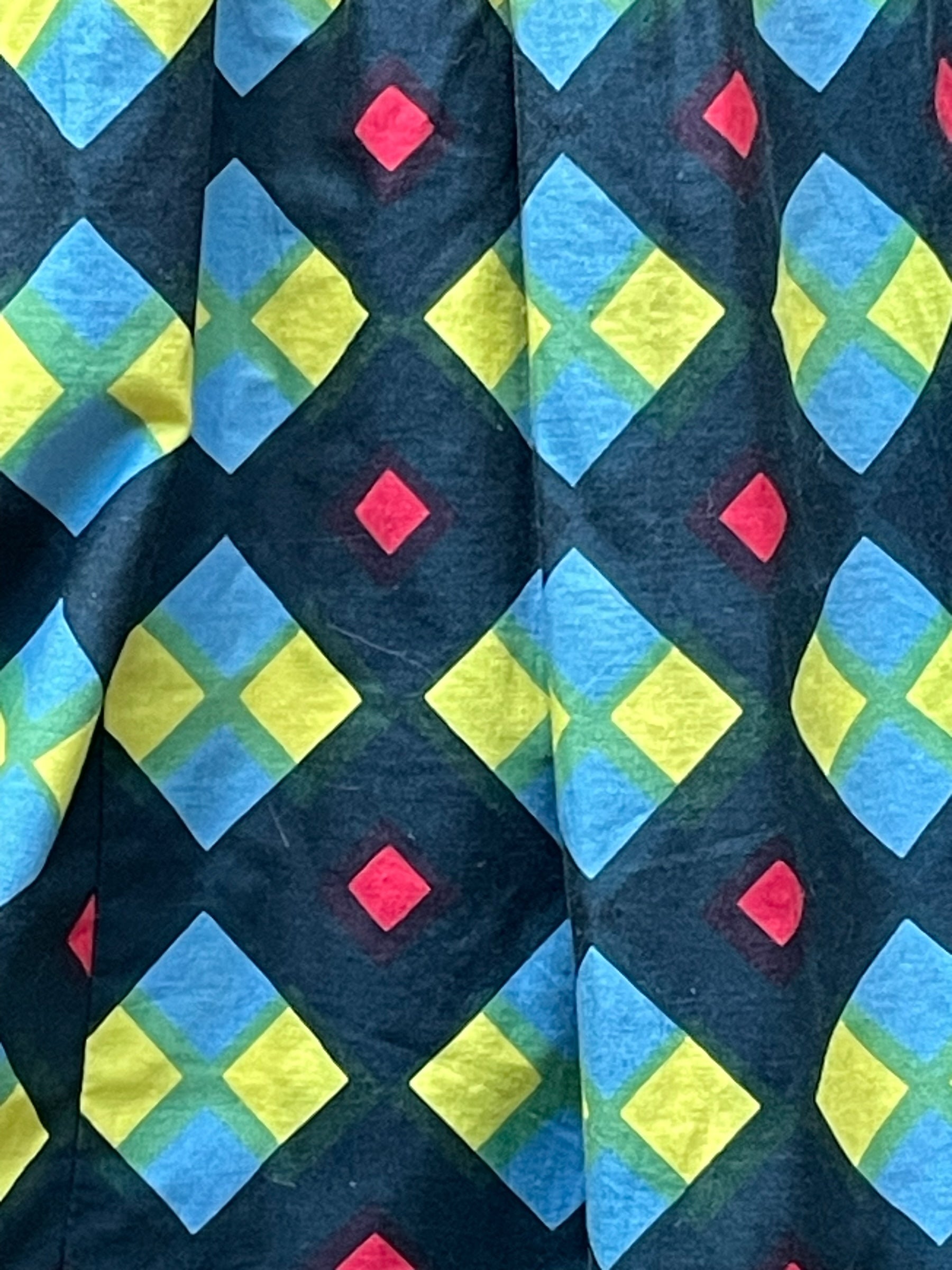 Fabric view of 1971 Marimekko Suomi Wrap Skirt SZ S-M