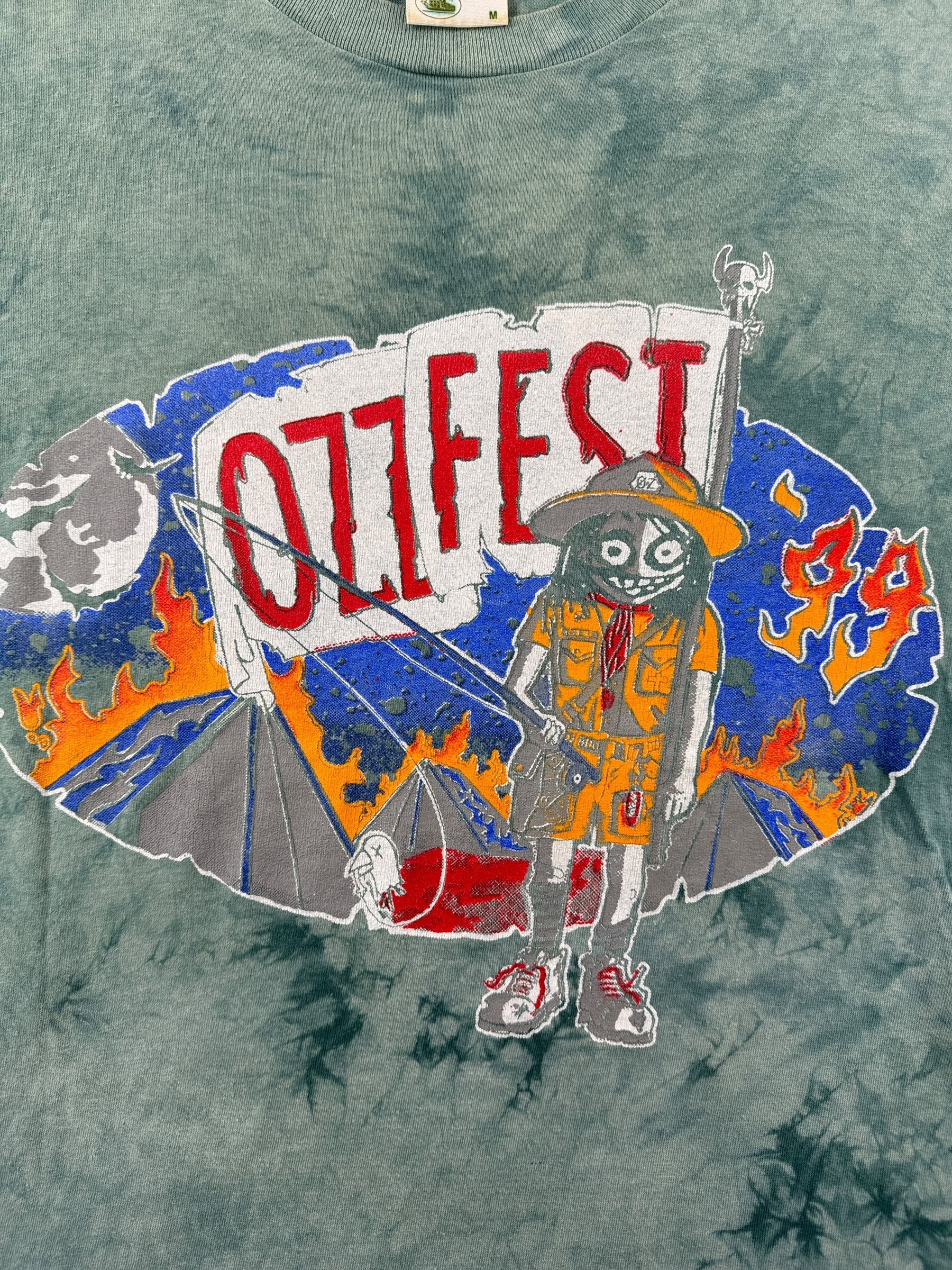 Graphic of Vintage 1999 Ozzfest Long Sleeve Tee SZ L