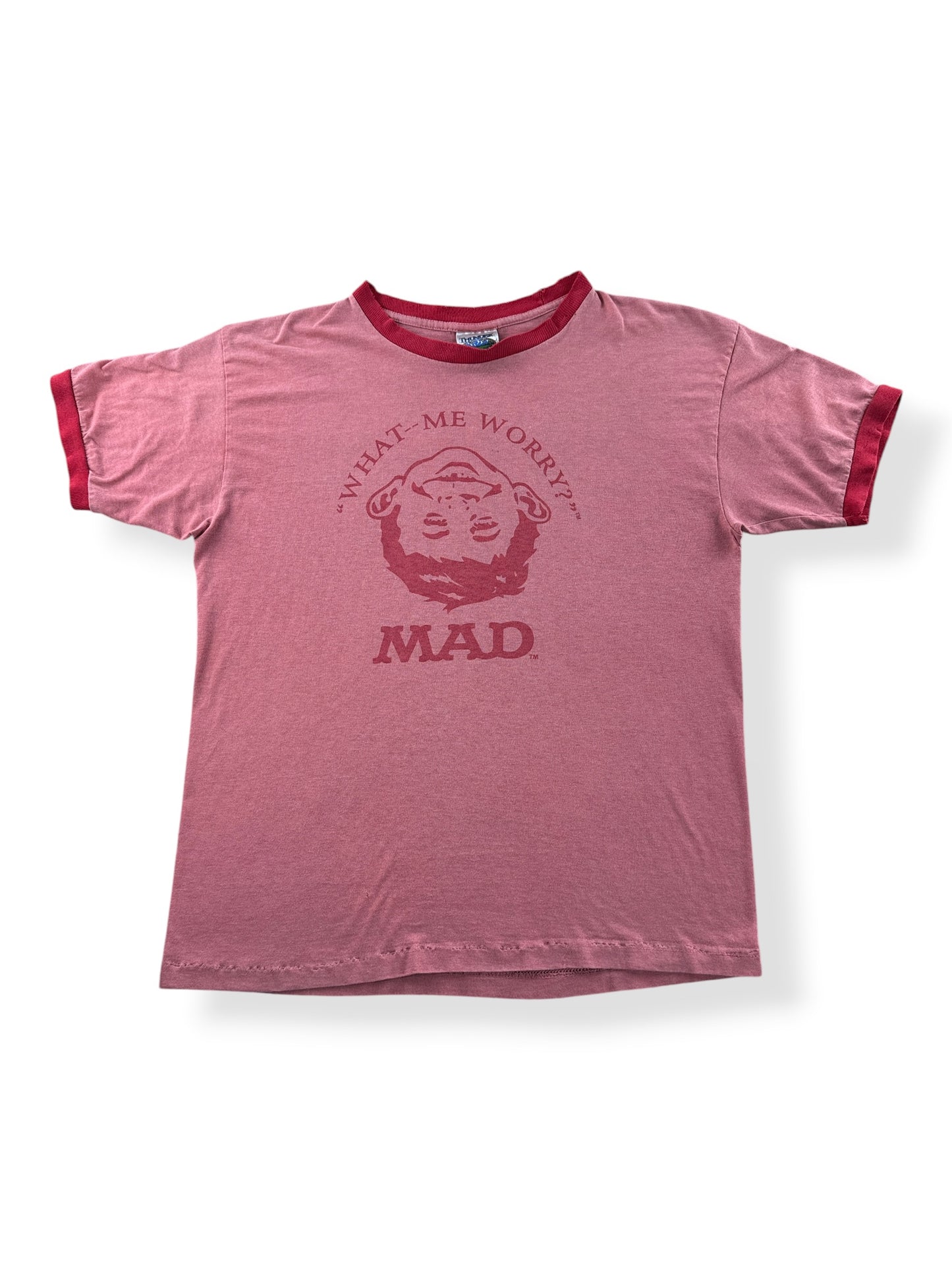 Front of Vintage Y2K Alred E. Neuman Ringer Tee SZ L