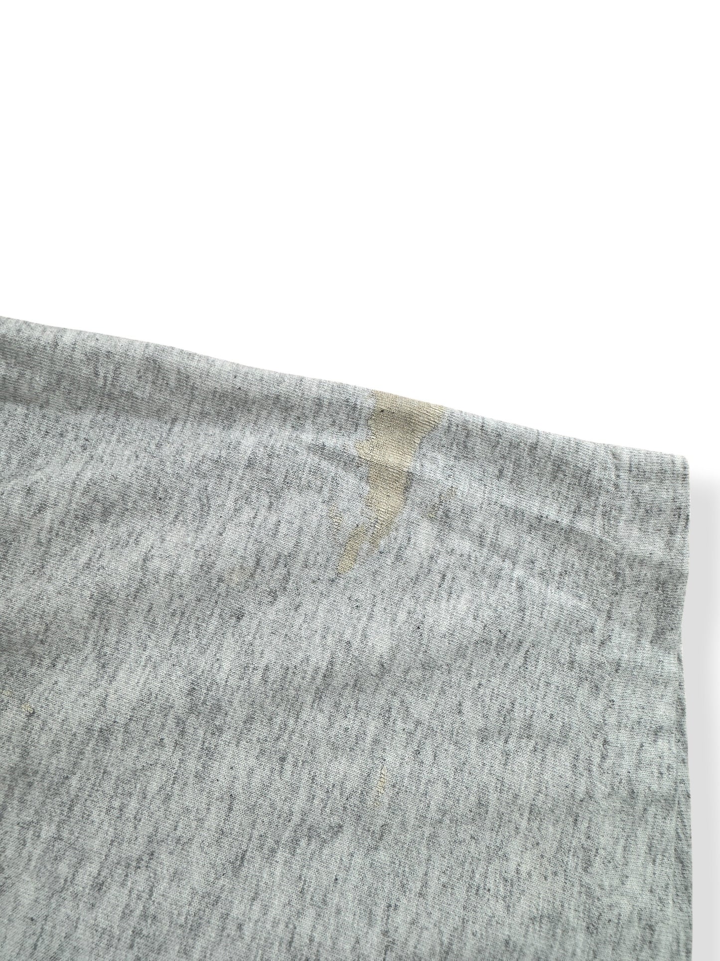 Stain on Sleeve on Vintage Levi's Sit on It Tee SZ L