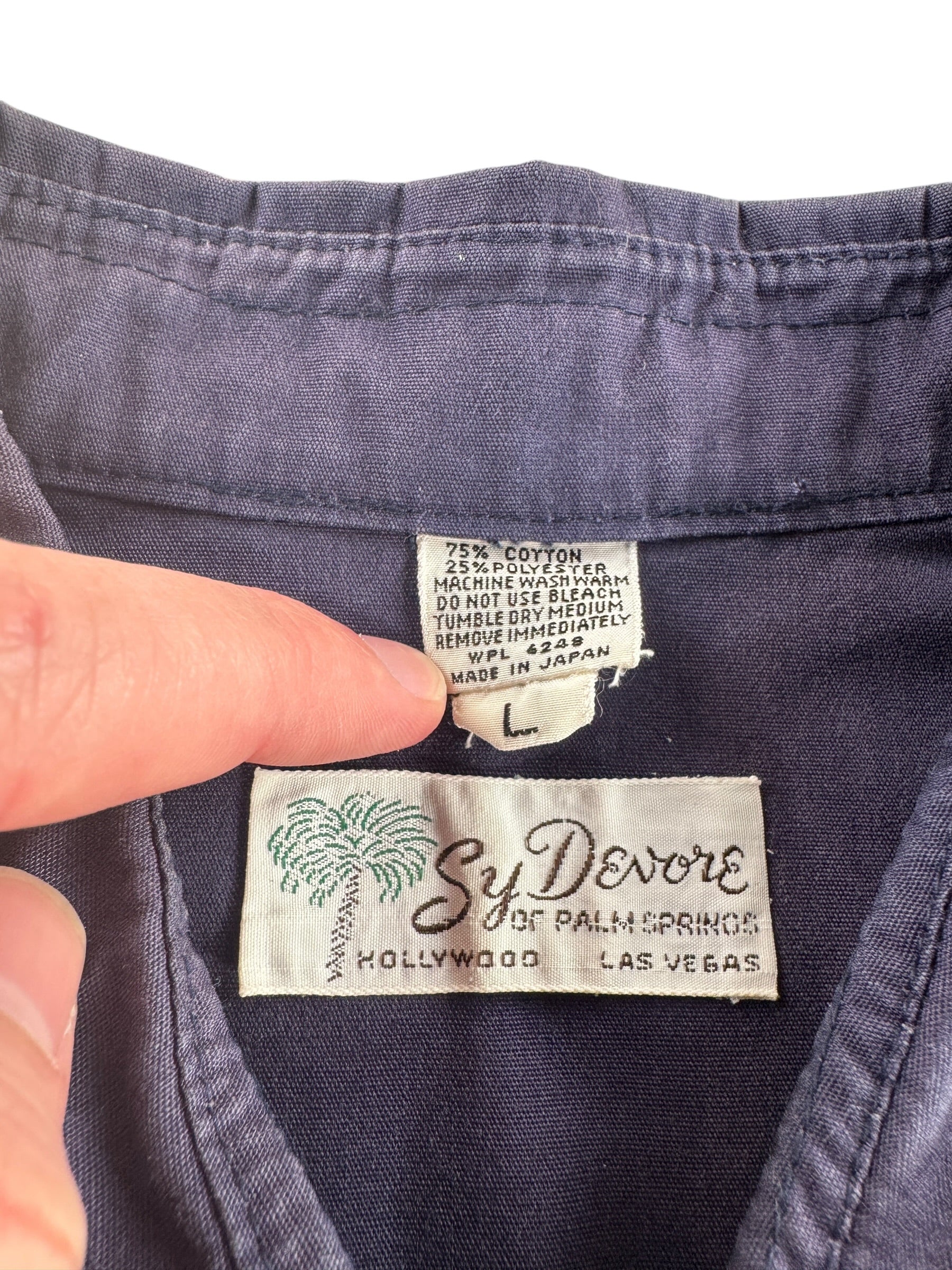 Tag on Vintage Cotton/Poly Short Sleeve Jacket SZ L
