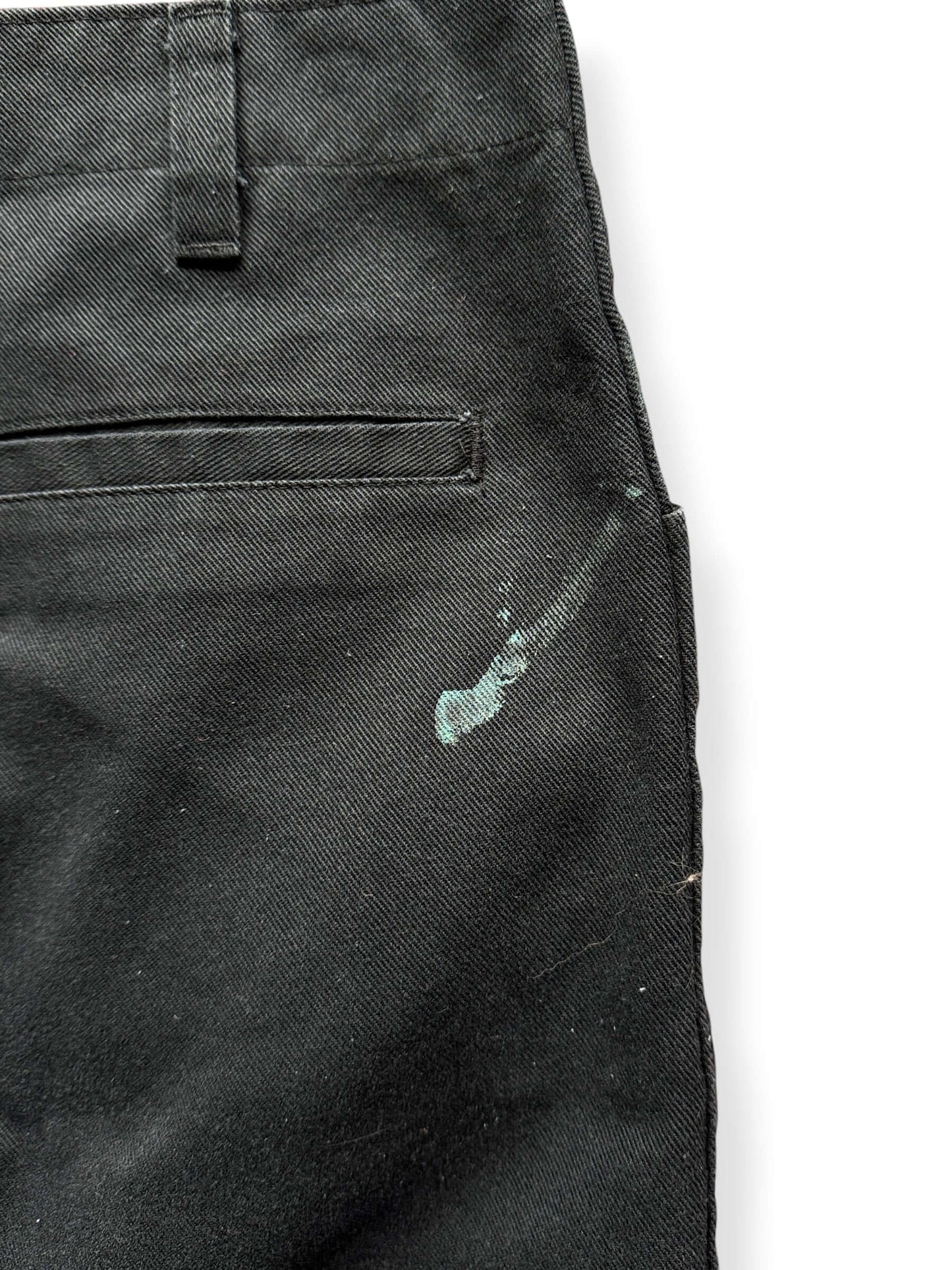 Paint on back of Ben Davis Black Paint Splattered Pants W33
