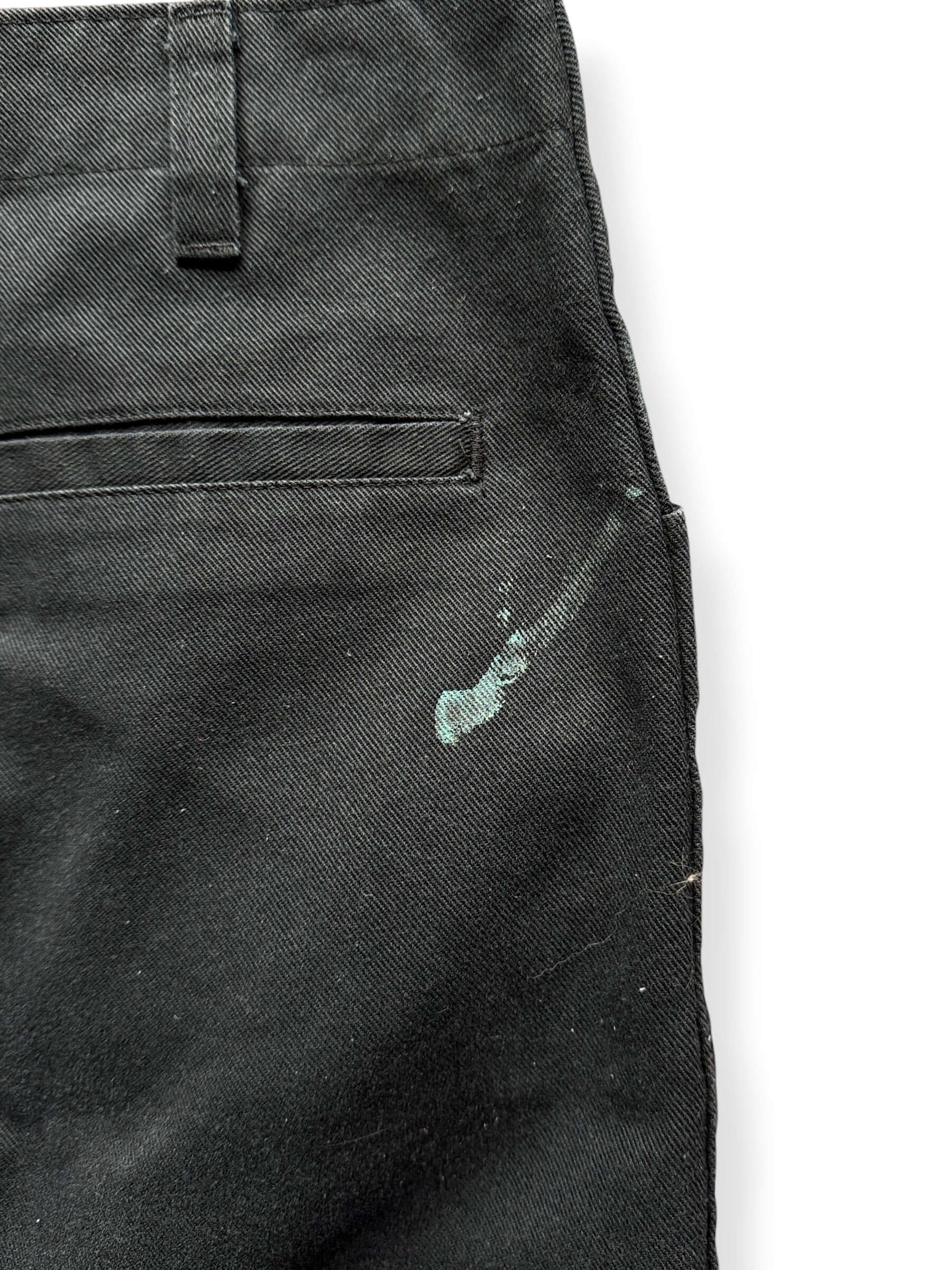 Paint on back of Ben Davis Black Paint Splattered Pants W33