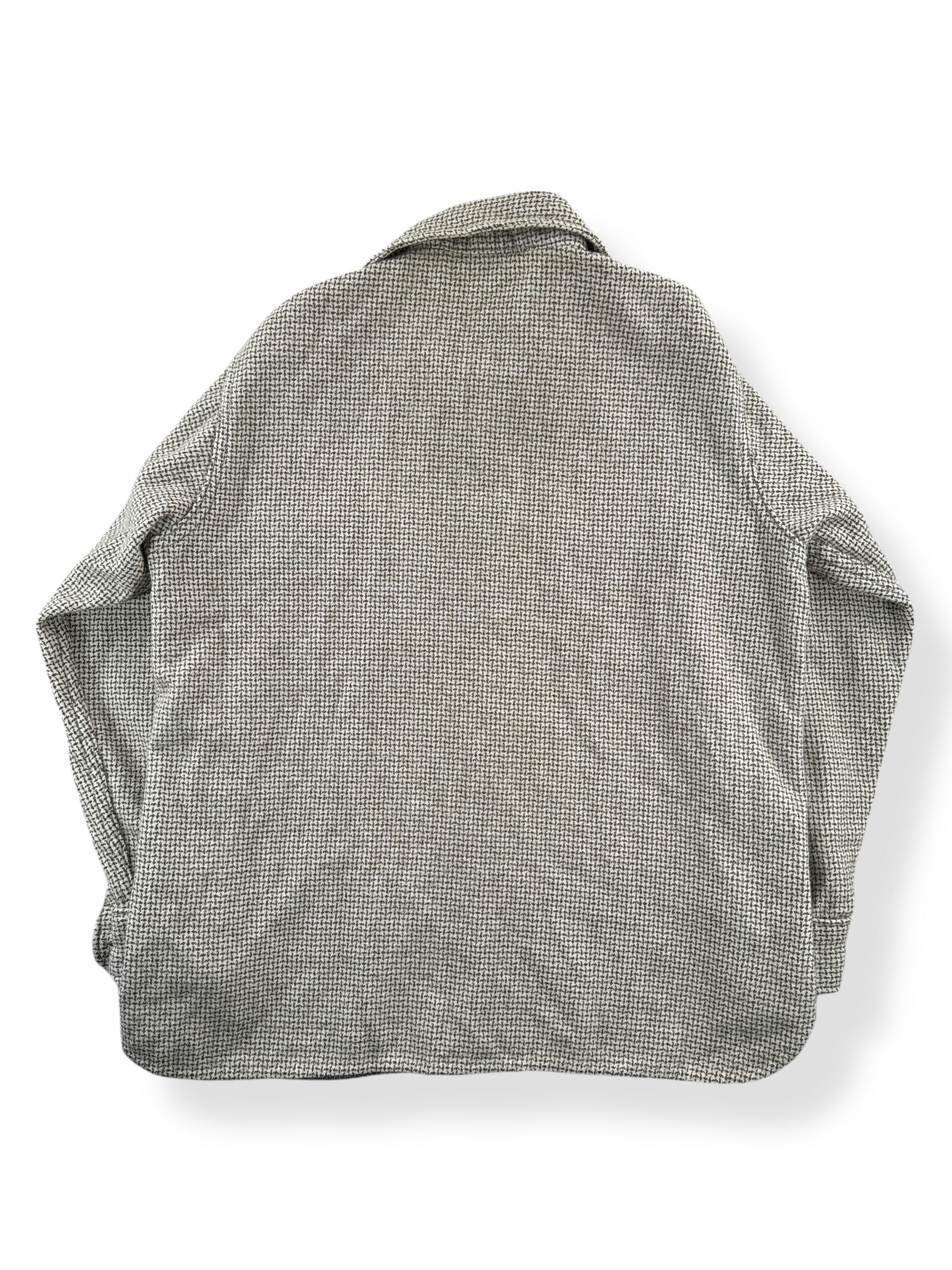 Back of Vintage Woolrich Houndstooth Shirt Jac SZ L