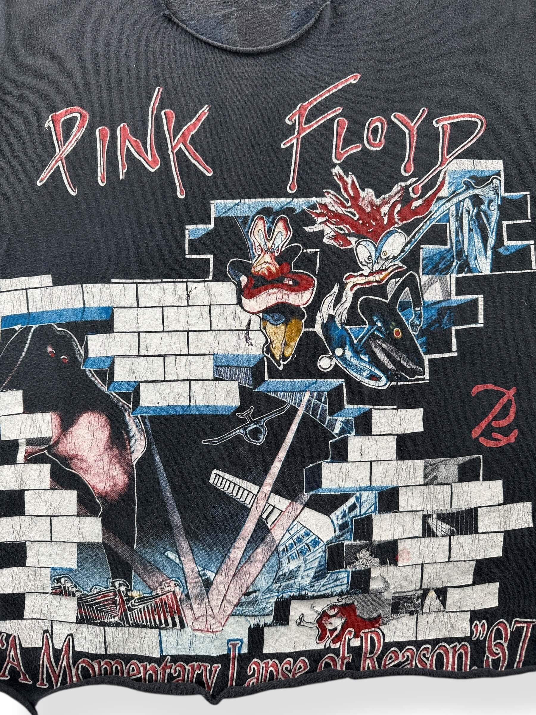 Graphic of Vintage Pink Floyd The Wall Chopper Tee SZ L