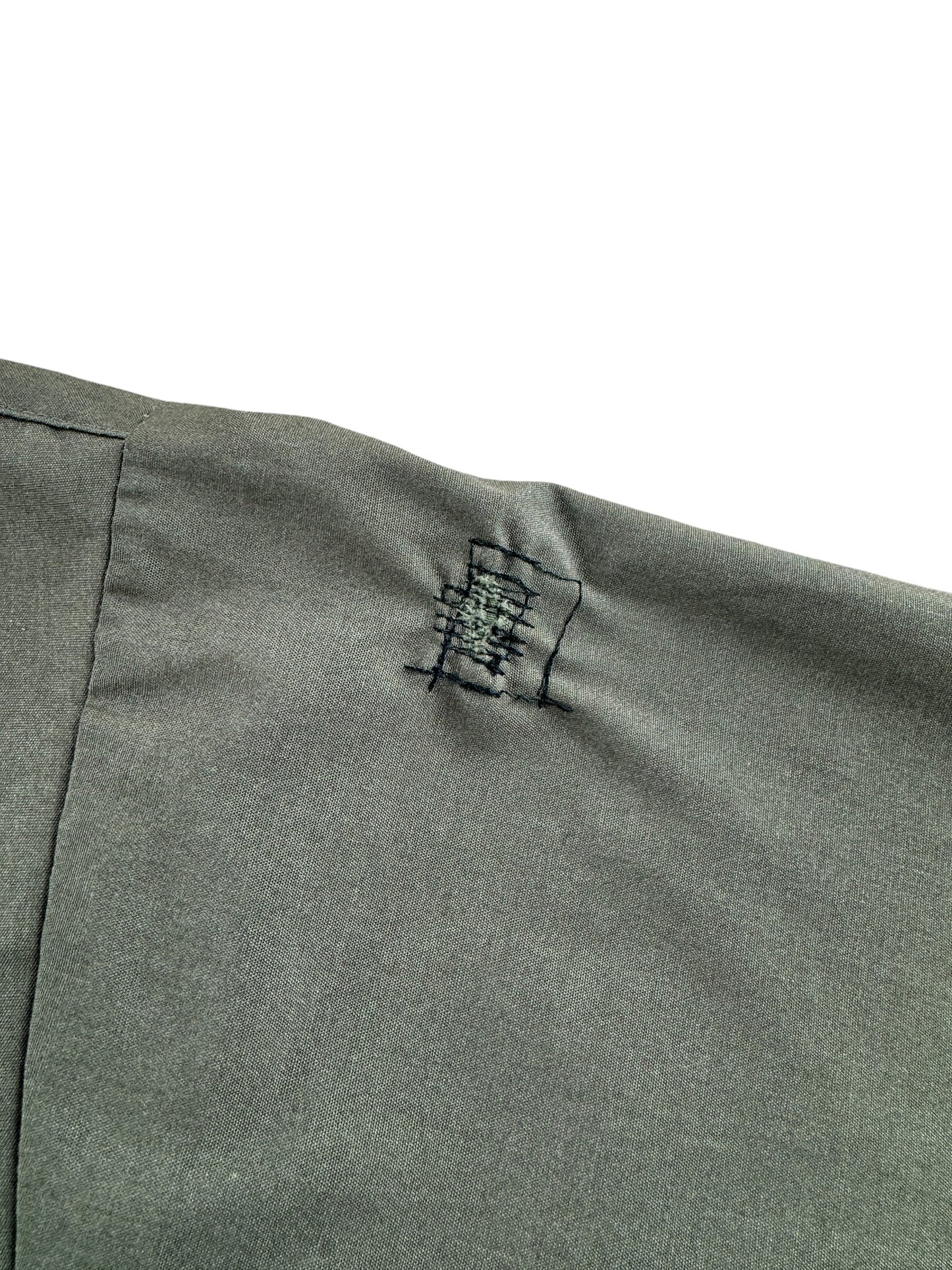 Repair on Vintage 50's Lee Drennen Motors Mechanic Shirt SZ M