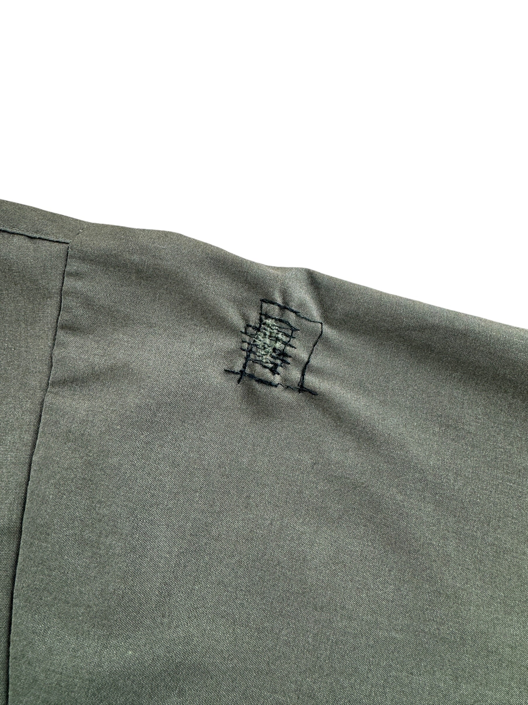 Repair on Vintage 50's Lee Drennen Motors Mechanic Shirt SZ M