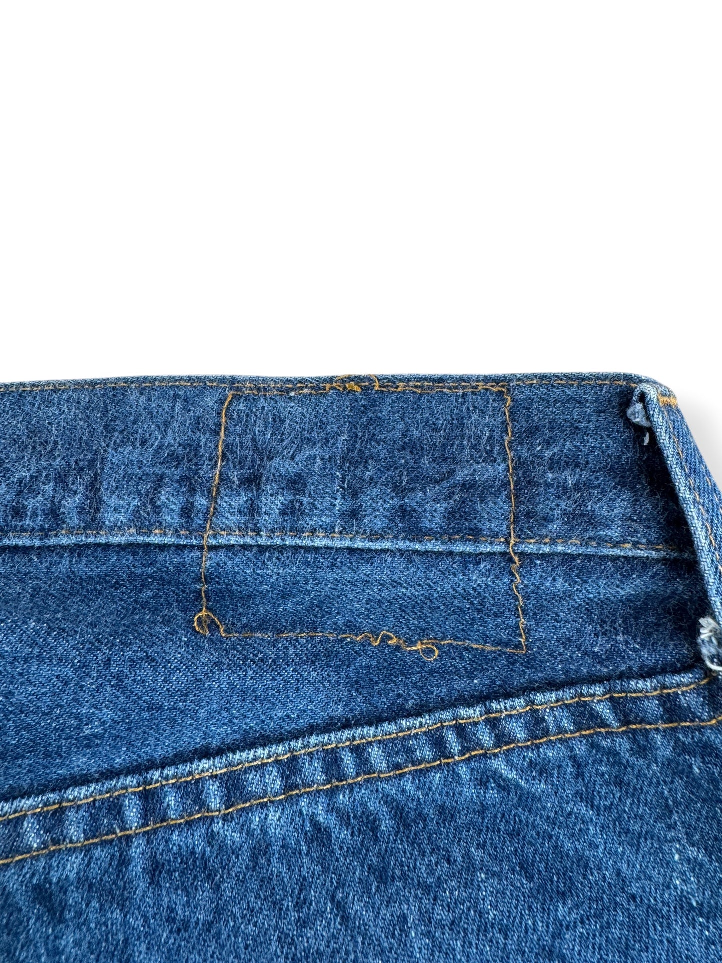 Missing Tab on Vintage Dark Double Stitch Levis 501 Redline Jeans W40 - AS IS