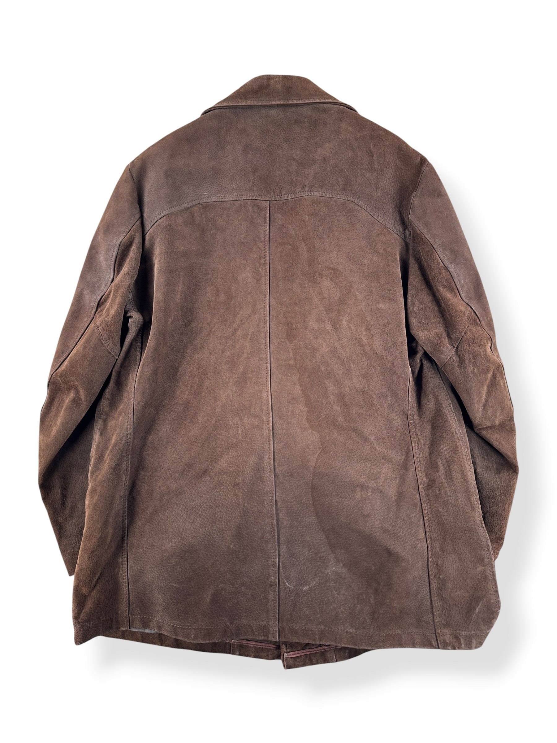 Back of Vintage 70s Mcgregor Suede Lined Coat SZ 46