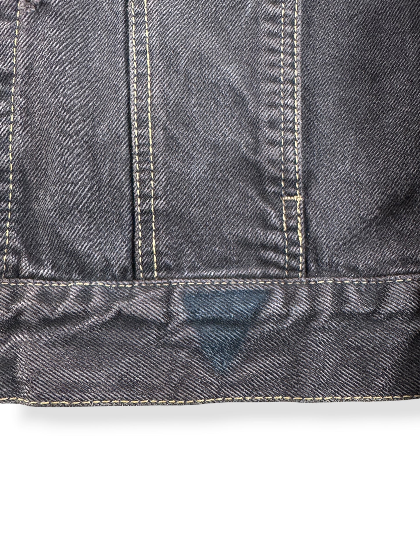 Missing Label on Vintage Guess Black Denim Jacket SZ M